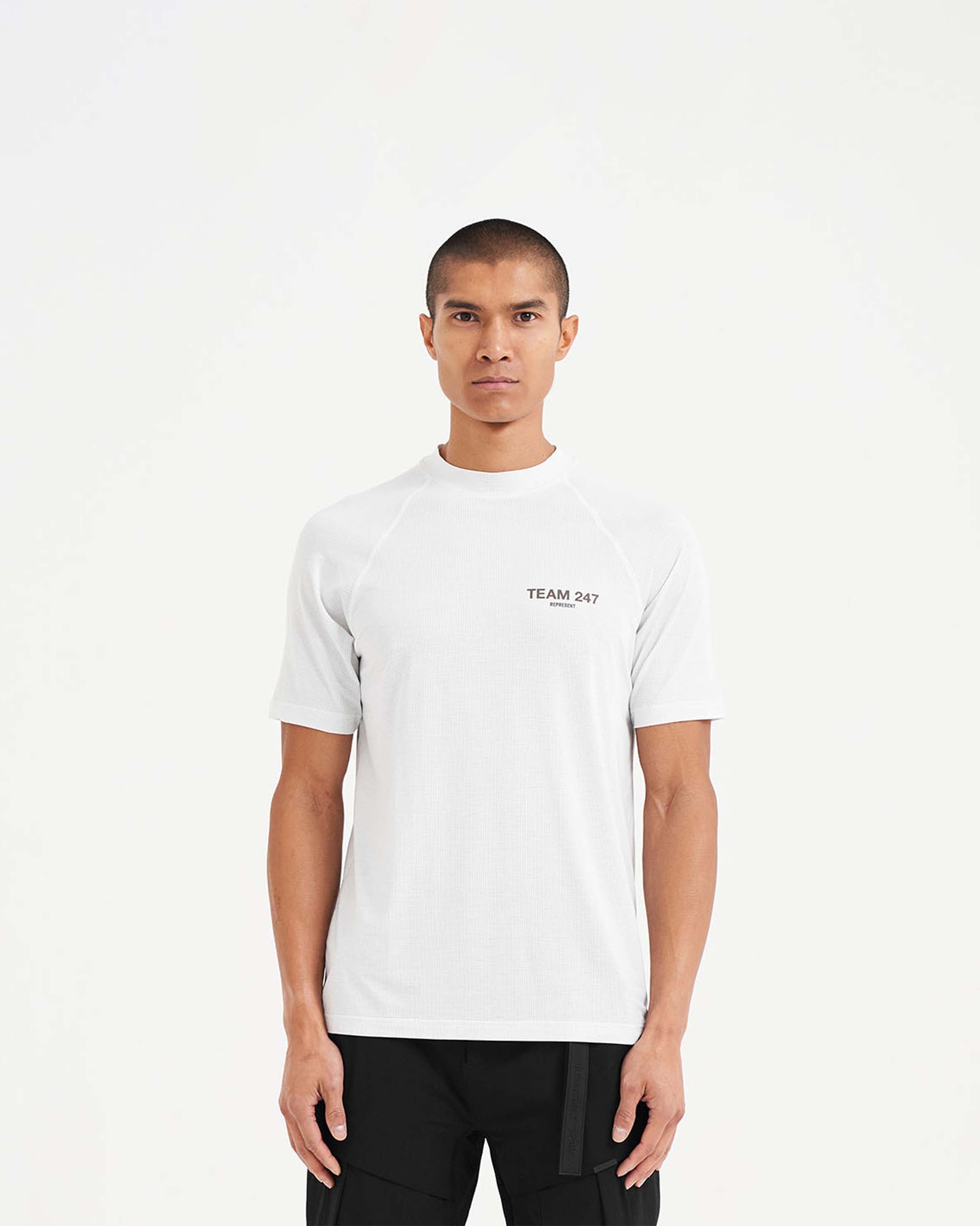 247 Team Run T-Shirt | Flat White T-Shirts 247 | Represent Clo