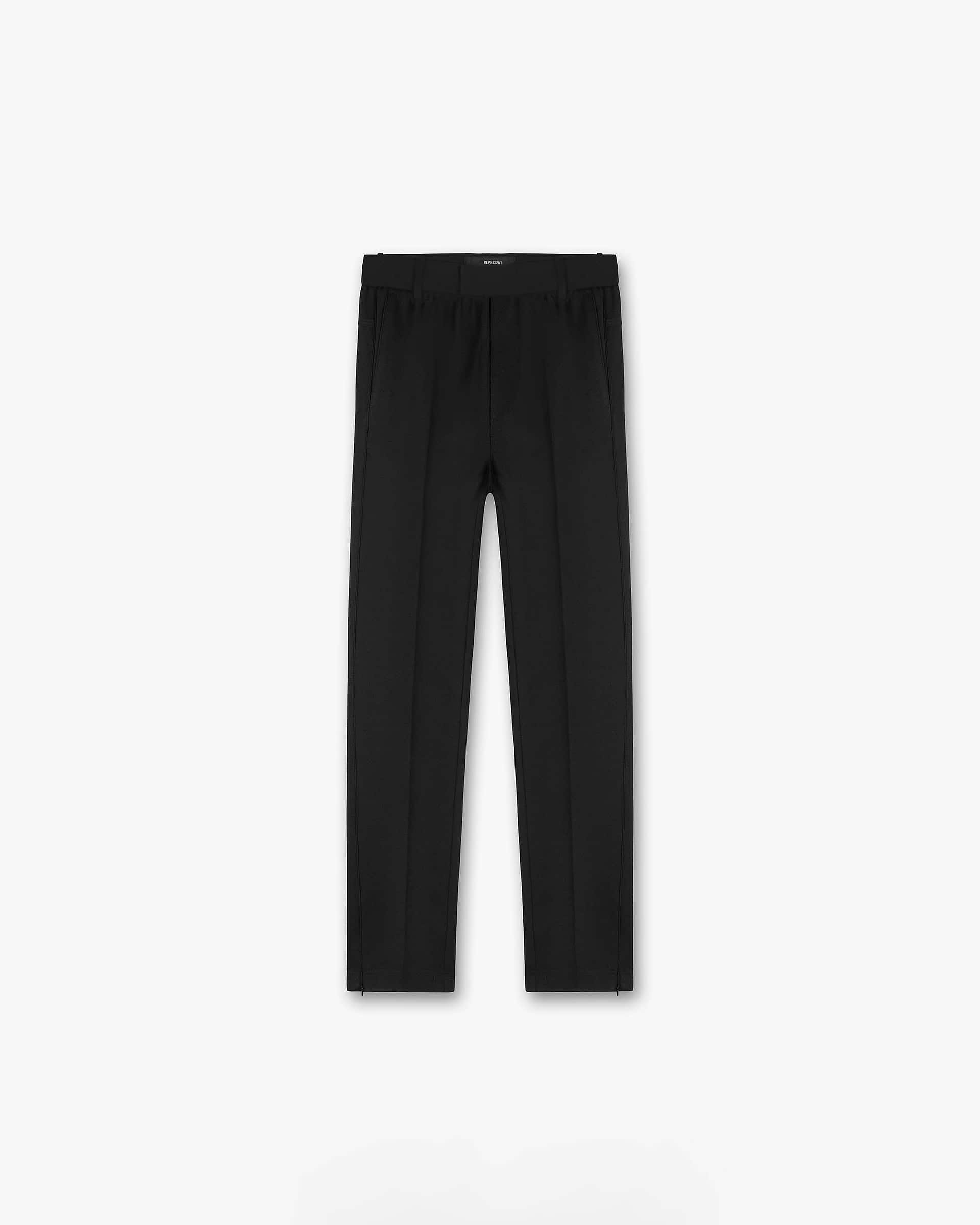 Pantalon fendu à ceinture fixe - Noir