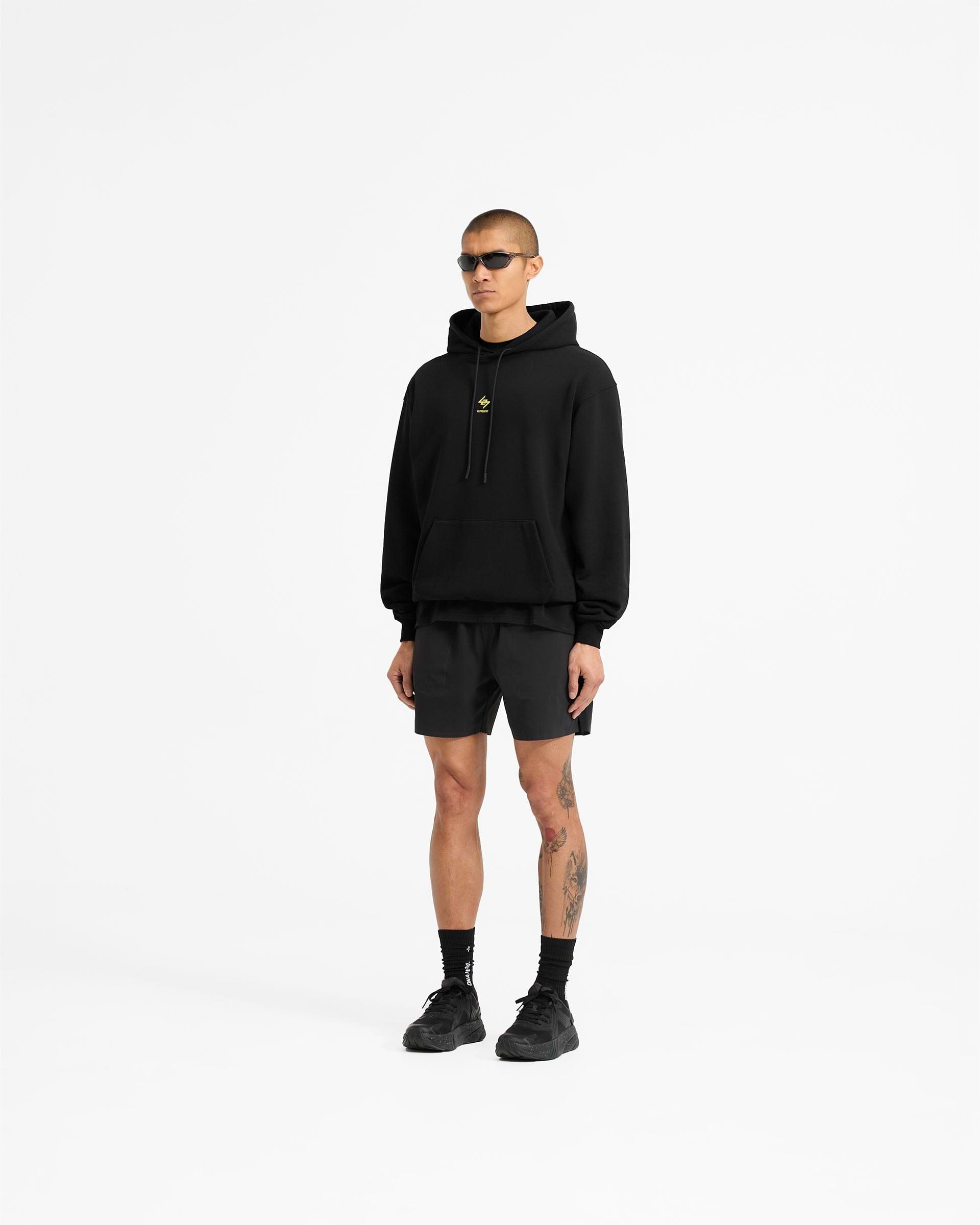247 Chicago Oversized Hoodie - Jet Schwarz