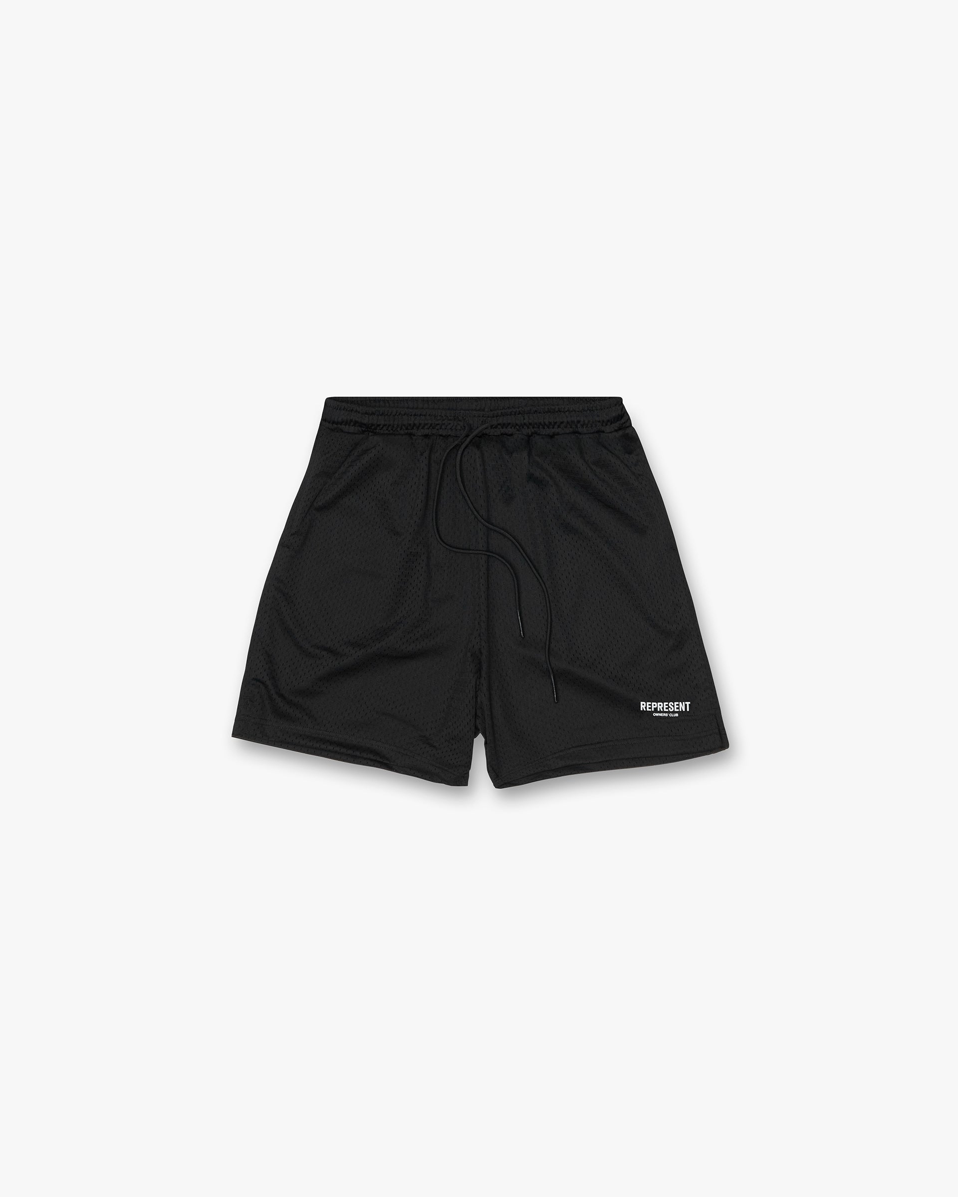 Represent Owners Club Mesh Shorts - Black