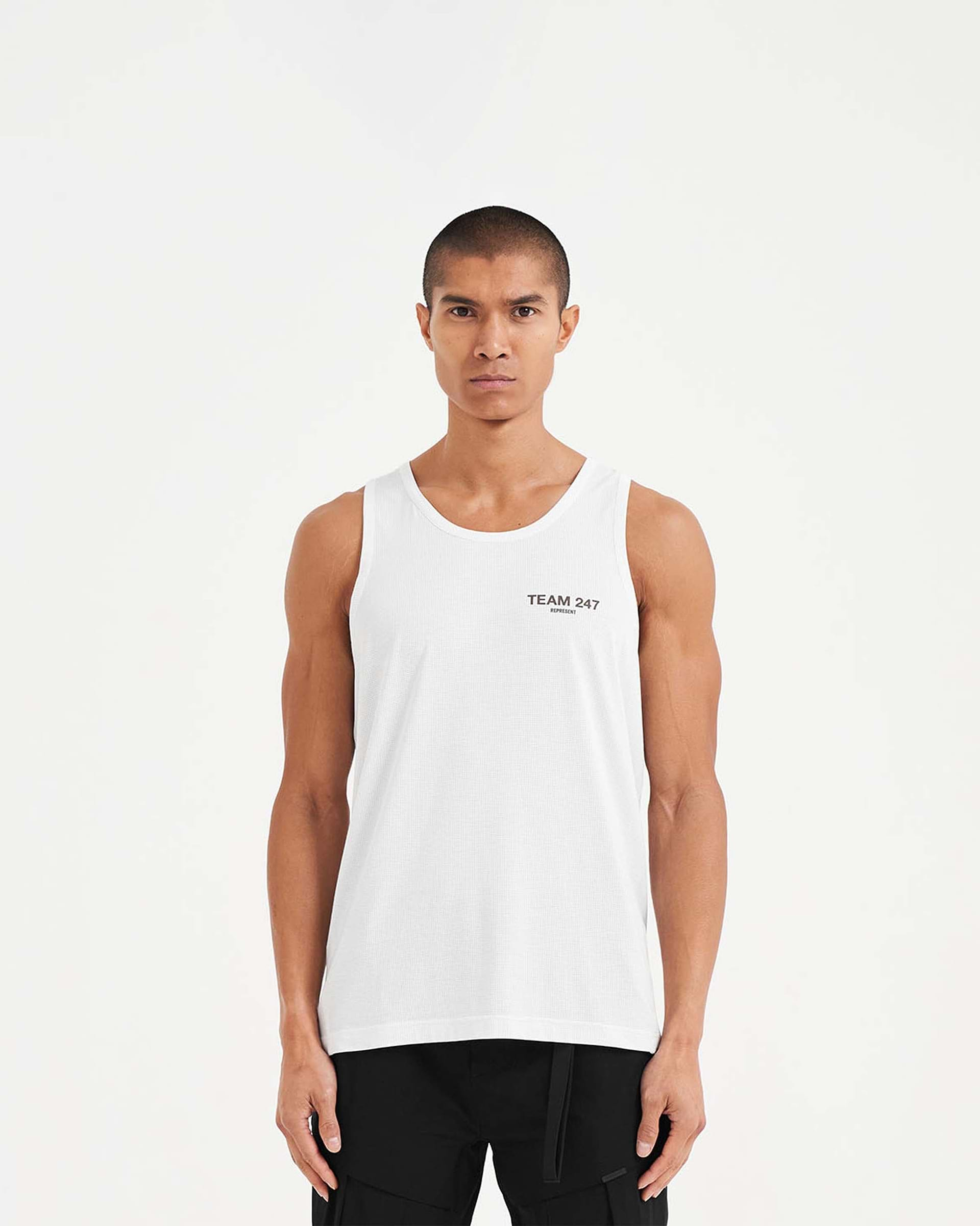 247 Team Run Vest - Flat White