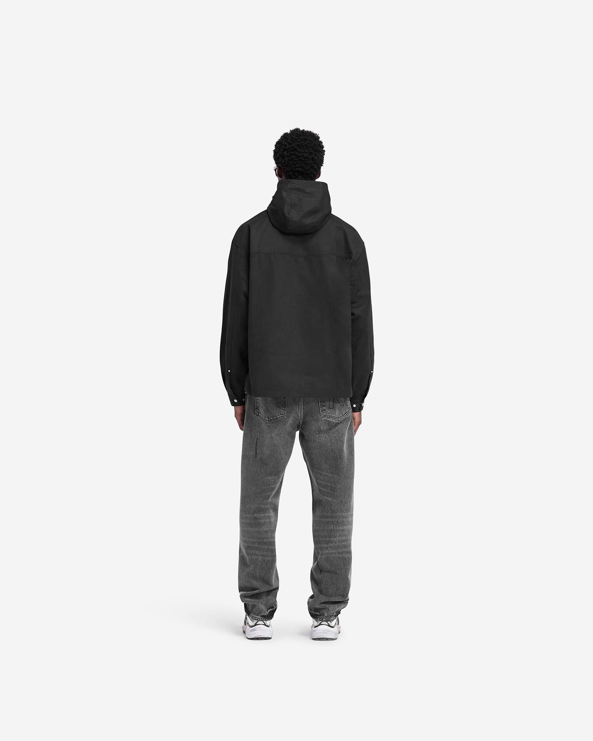 Utility Hooded Shirt - Noir Jet