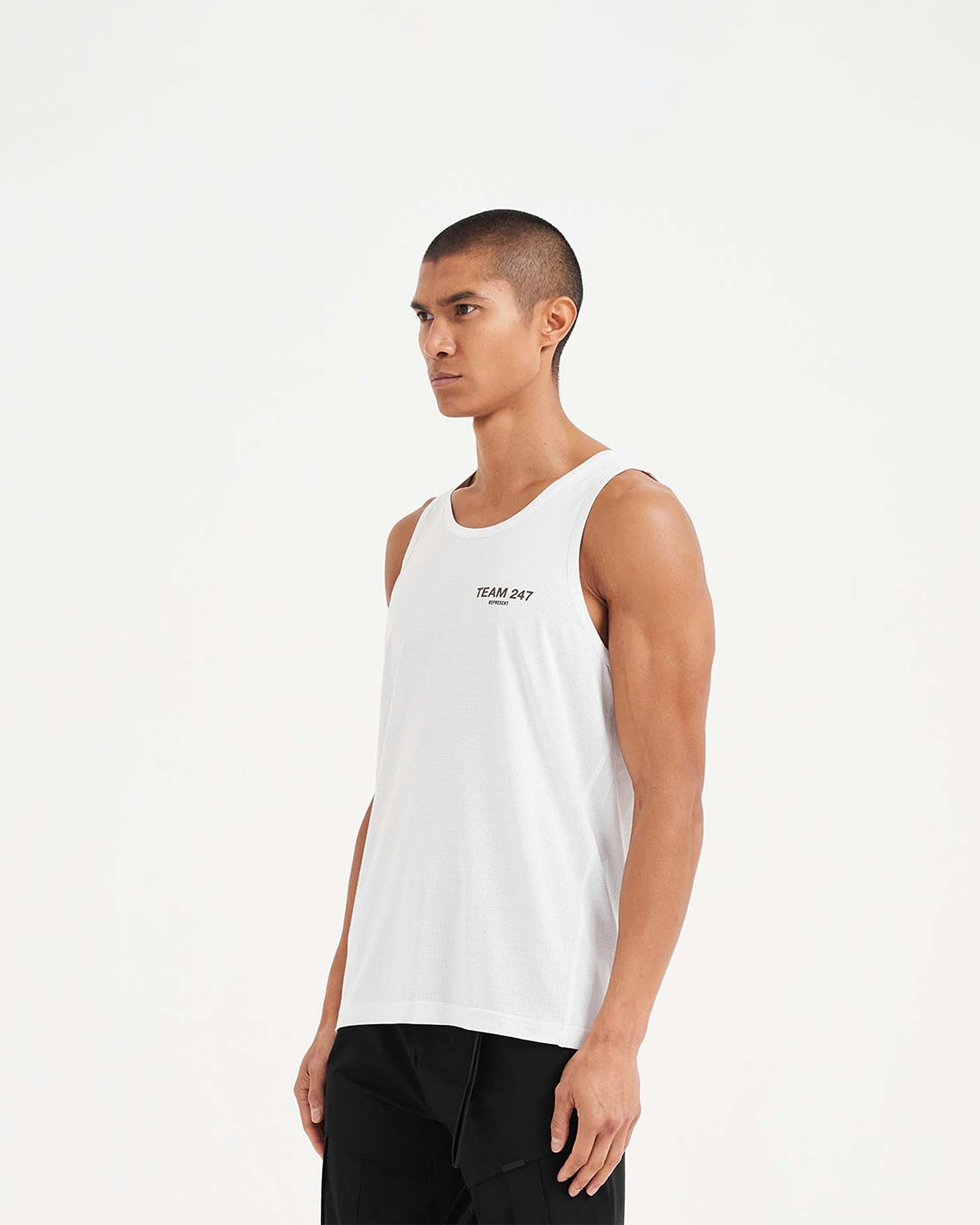 247 Team Run Vest - Flat White