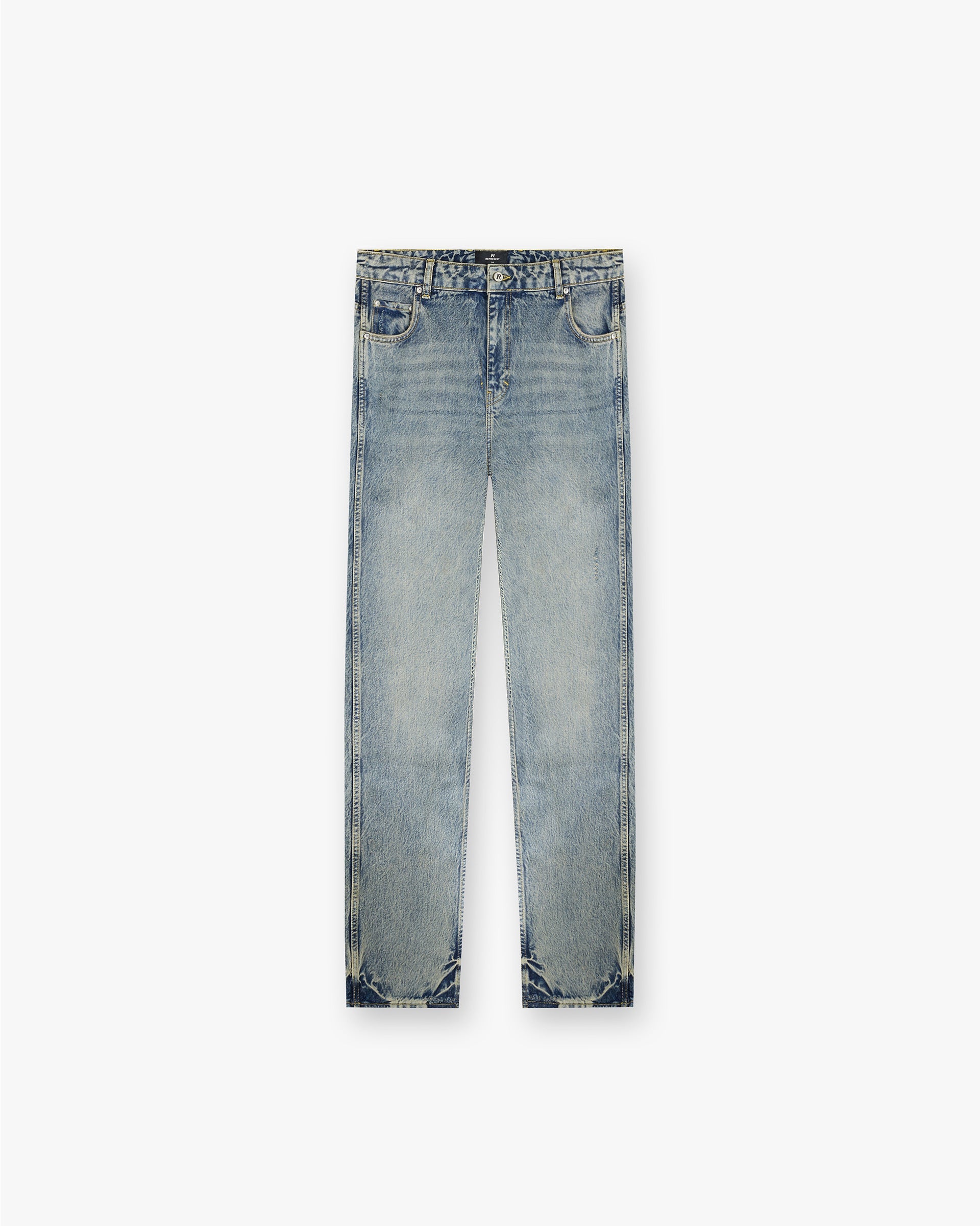 R2 Straight Leg Denim - Mittelblau