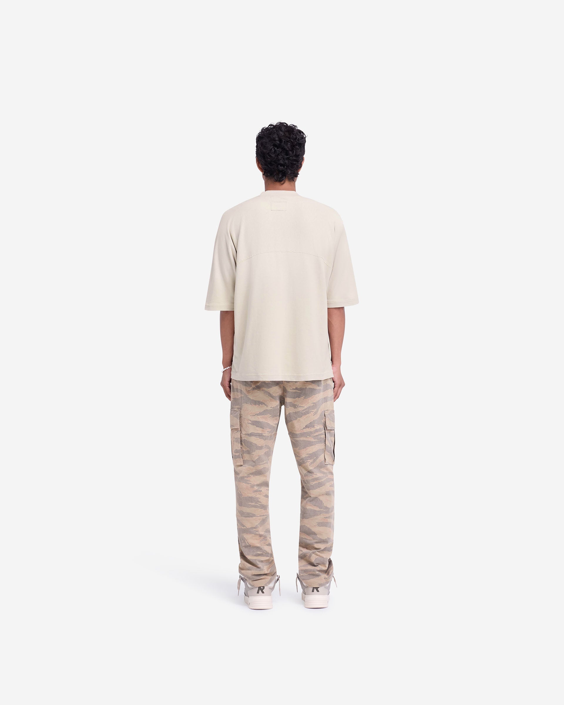 Stepped Hem T-Shirt - Oat