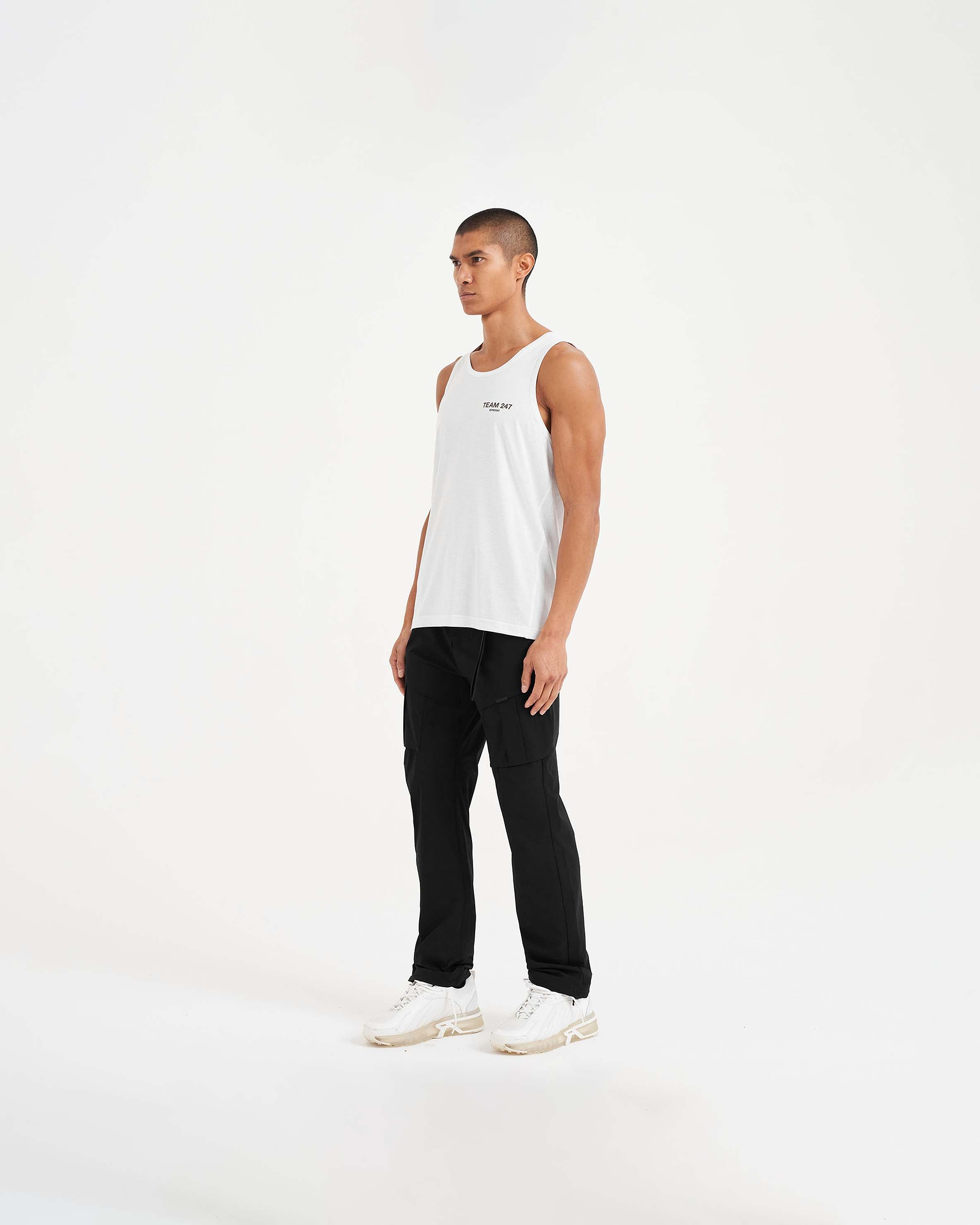 247 Team Run Vest - Flat White