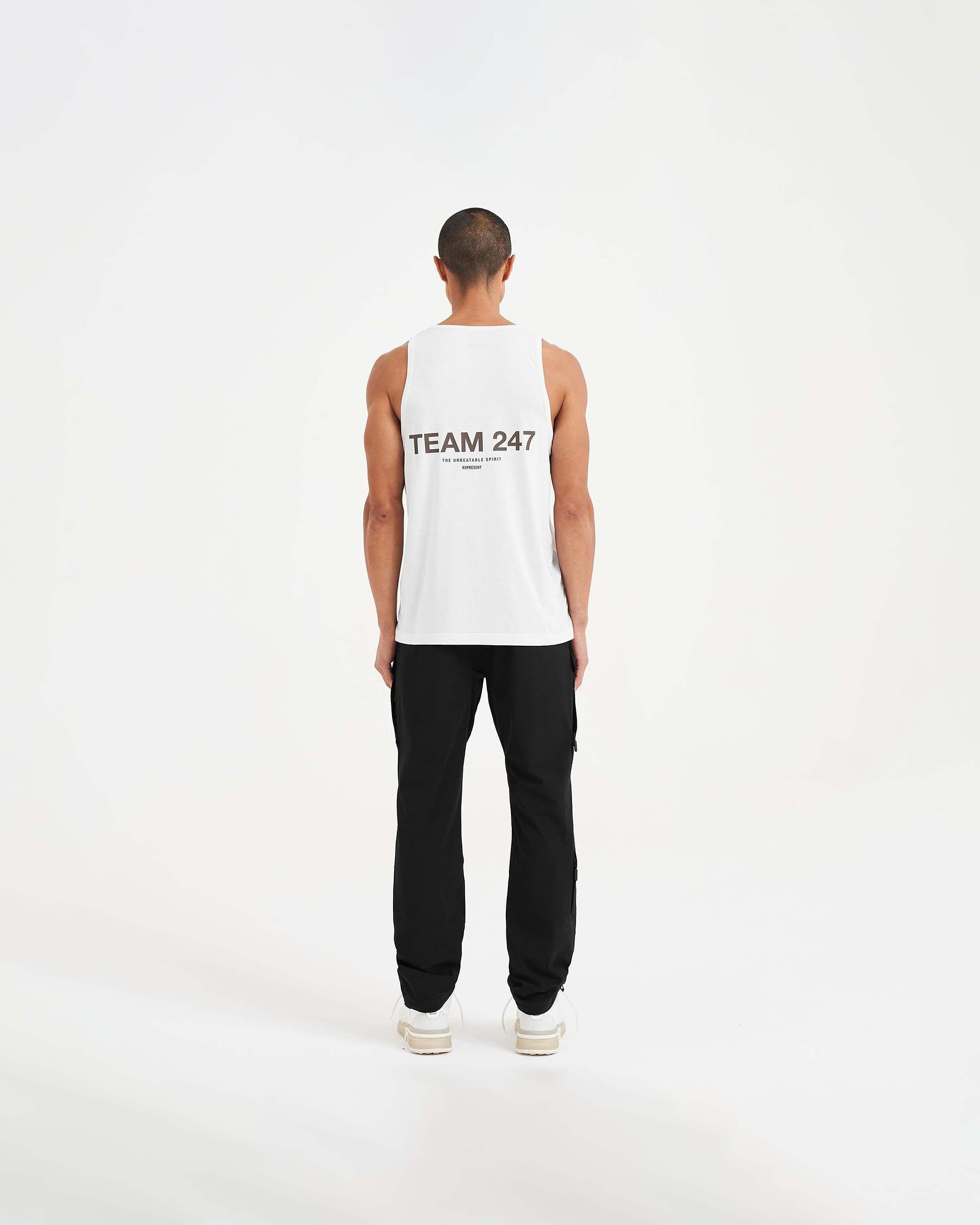 247 Team Run Vest - Flat White