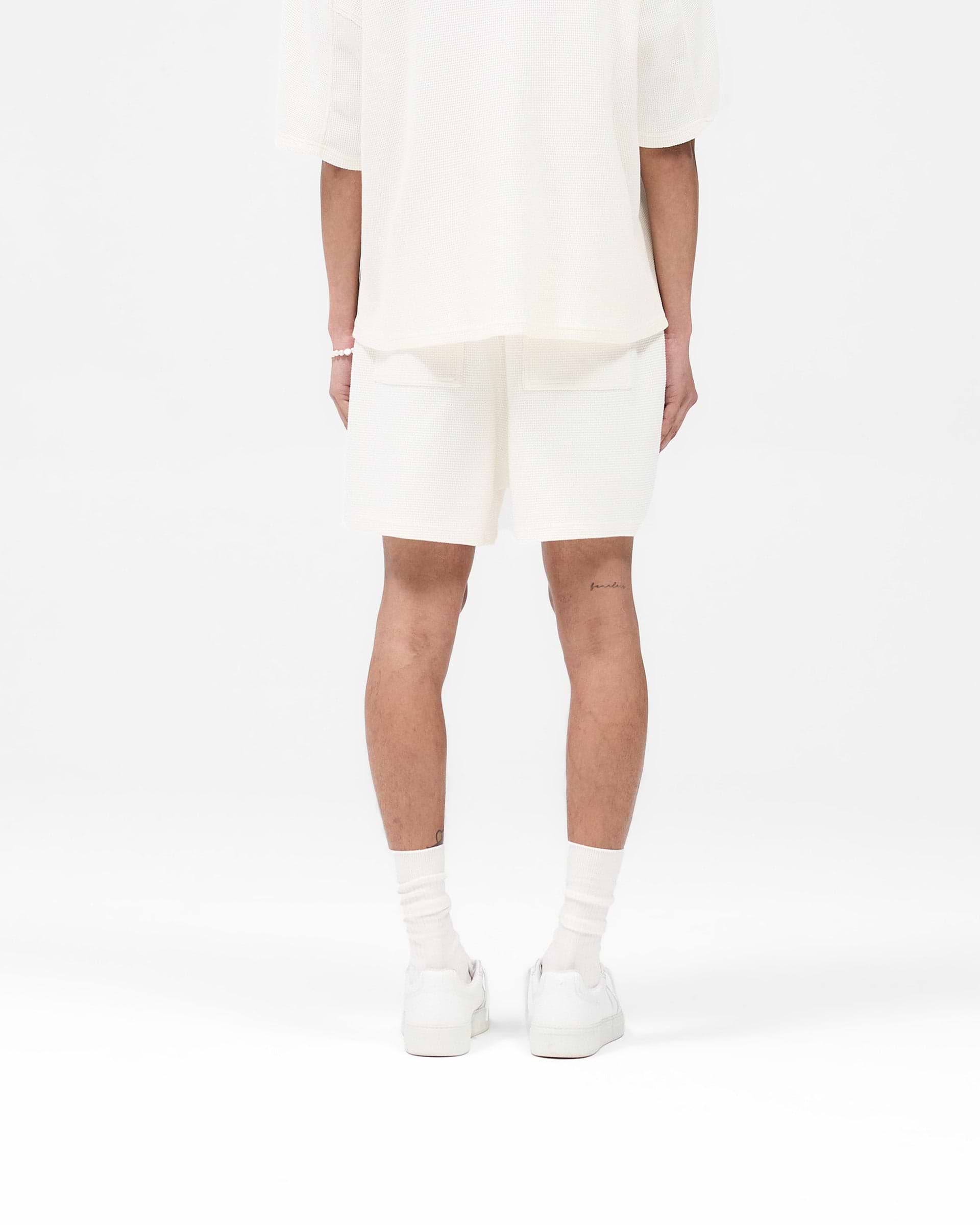 Waffle Shorts – Weiß