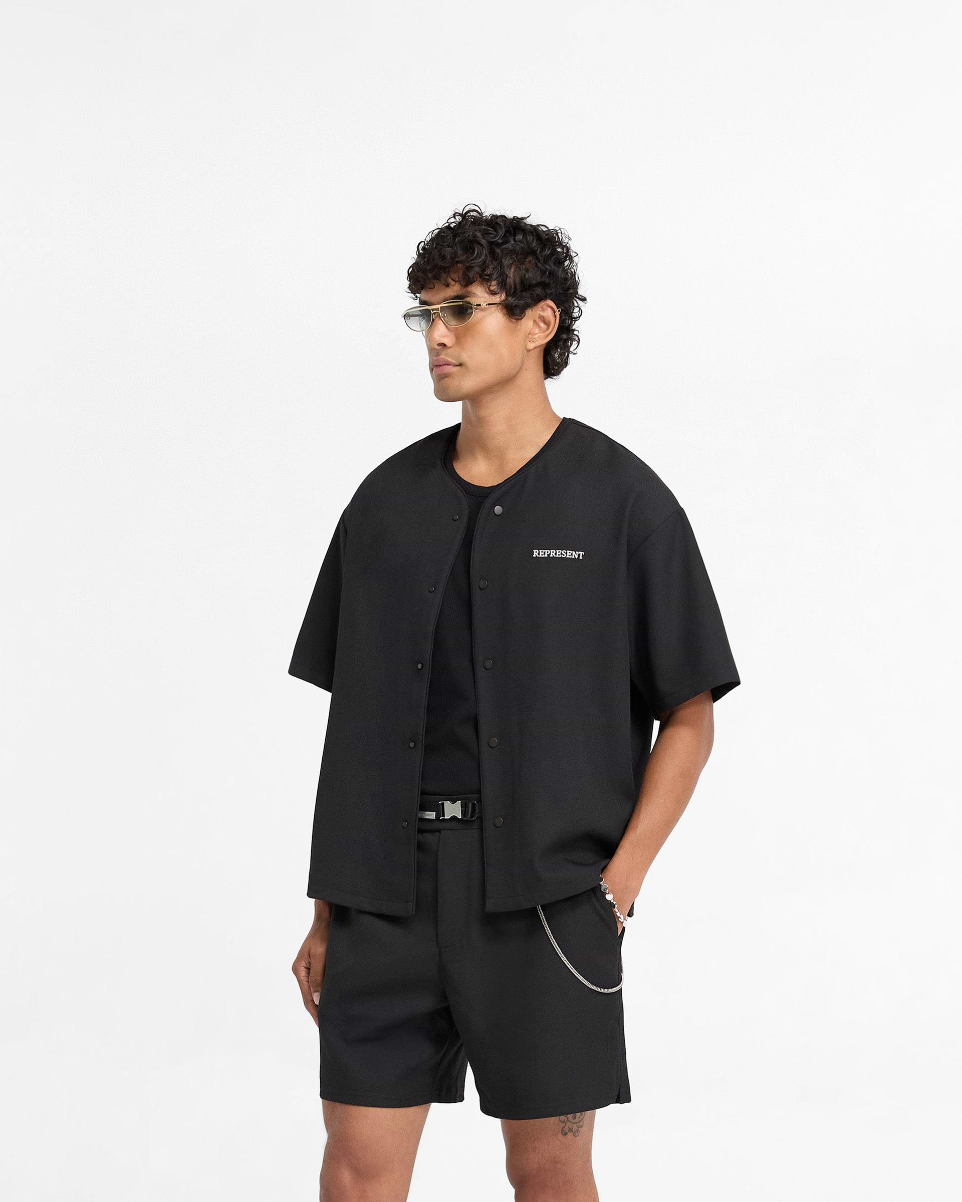 Baseball Shirt - Schwarz