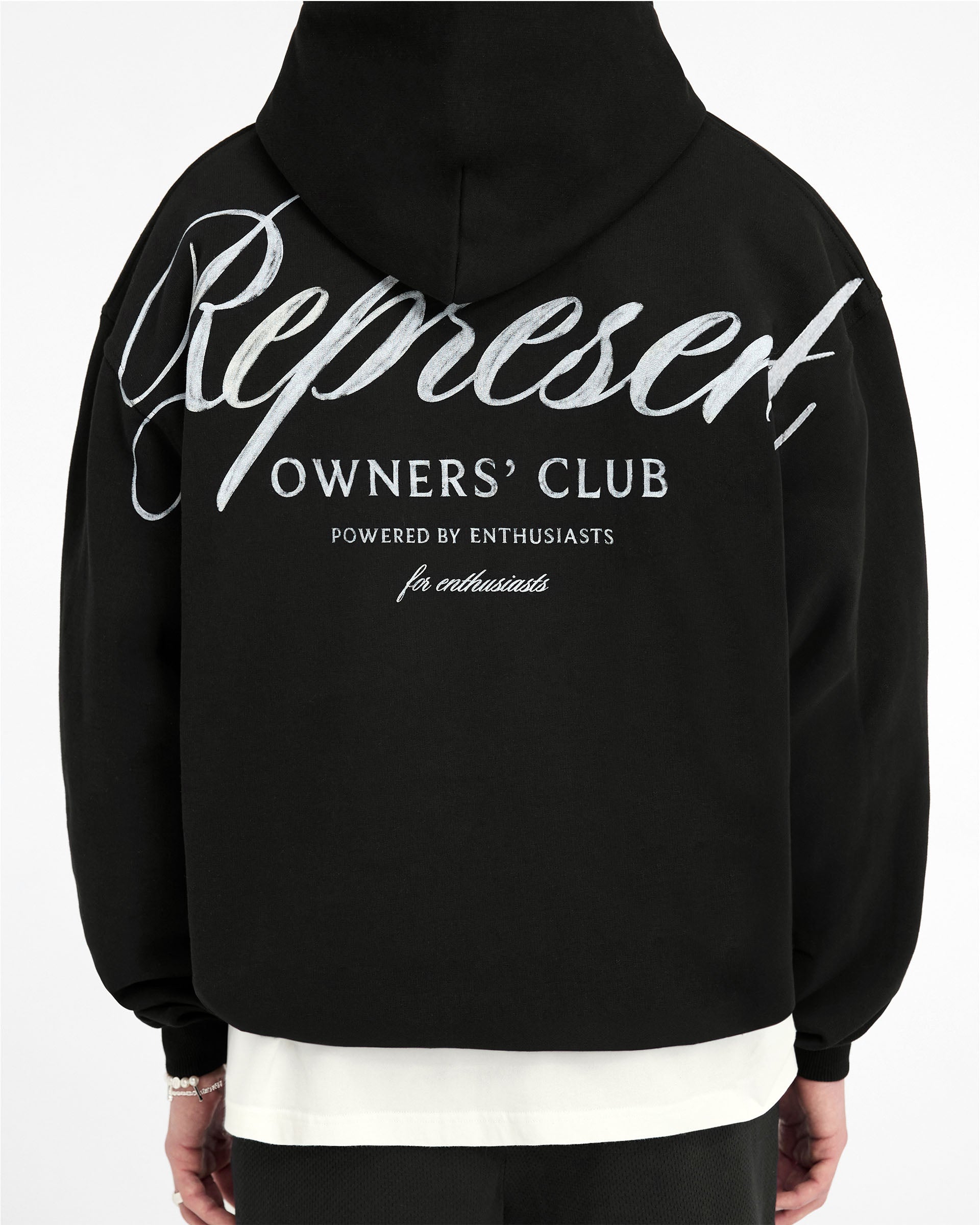 Supreme script hoodie black best sale