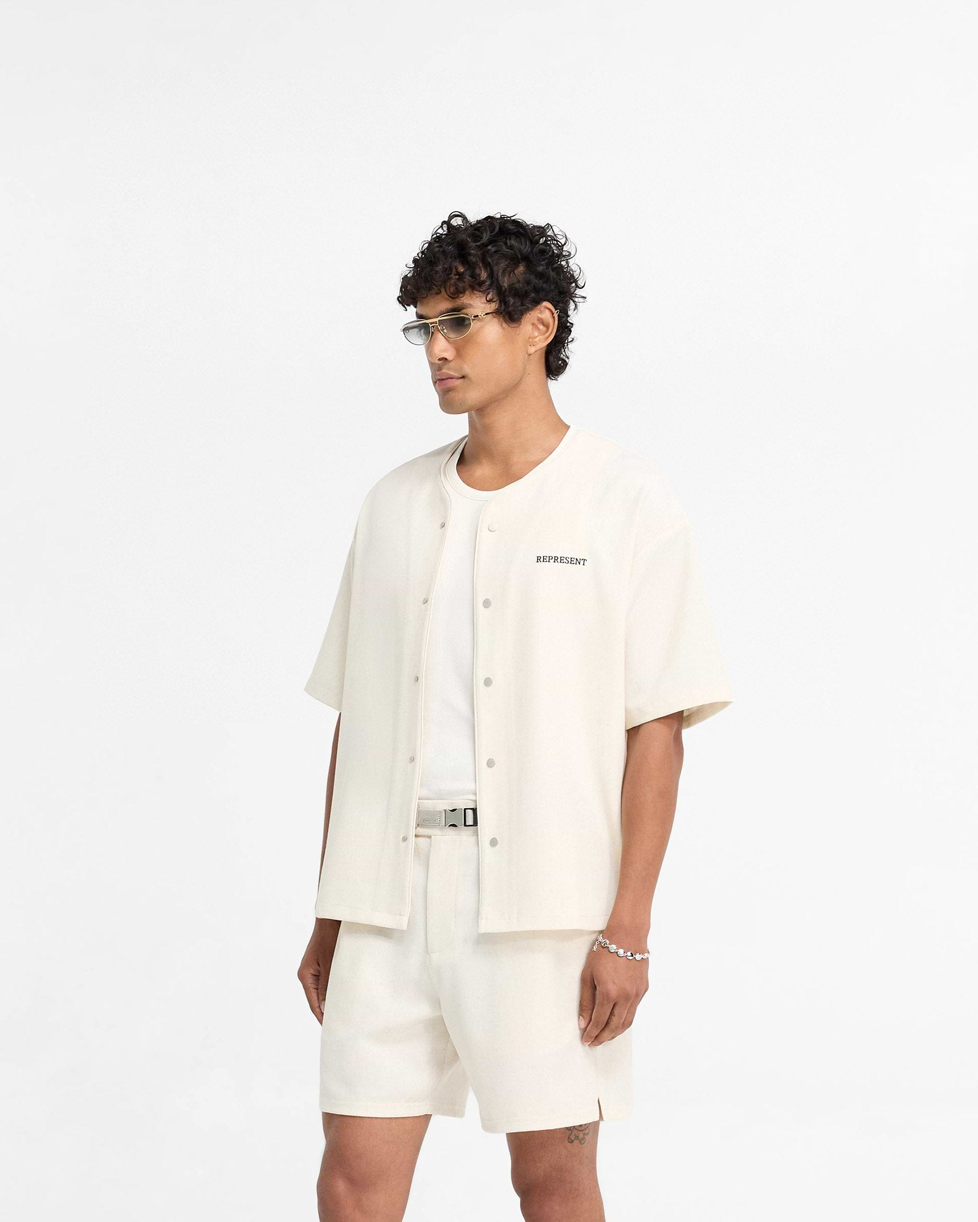 Chemise de baseball - Blanc antique