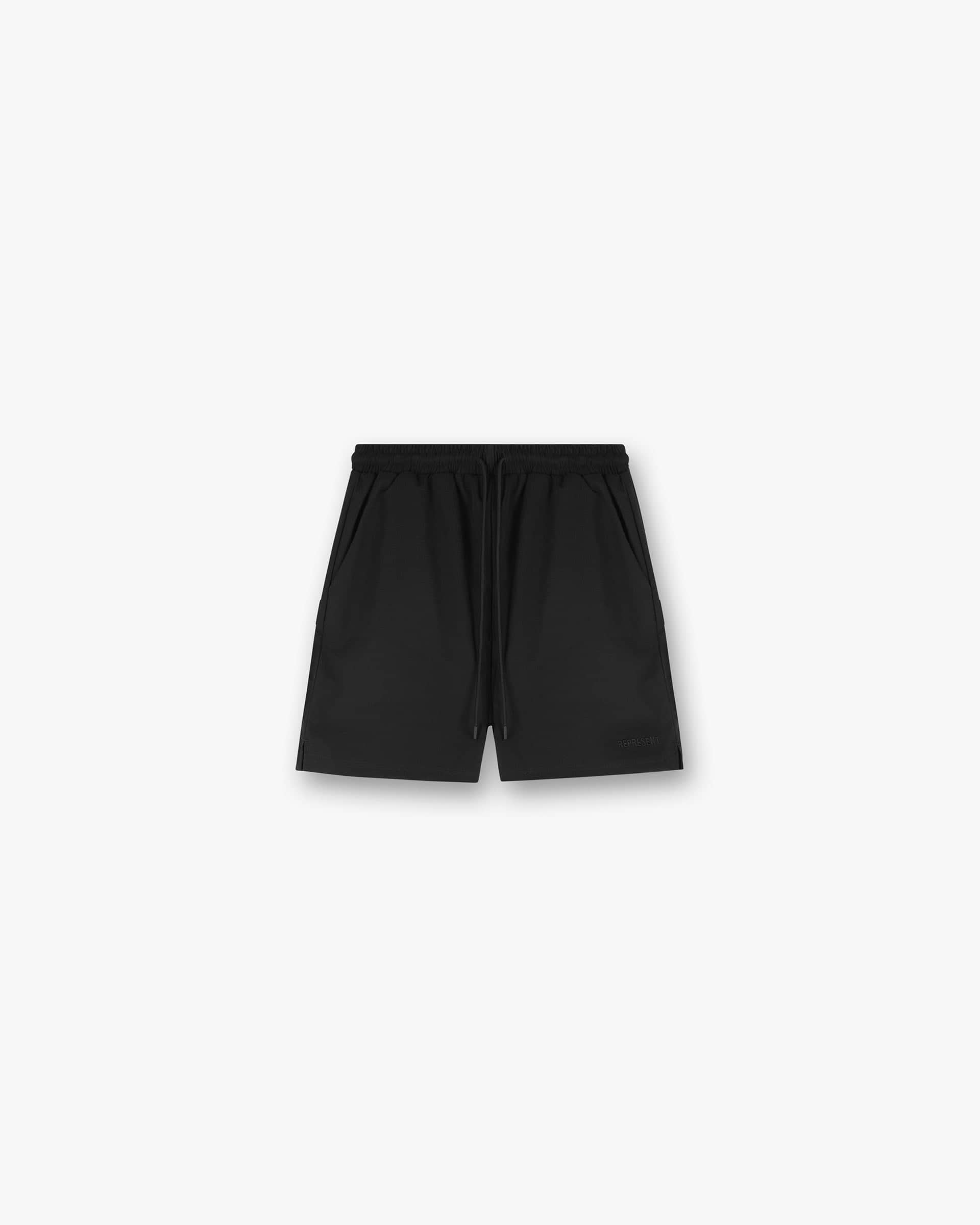 Seersucker Smart Swim Short - Black