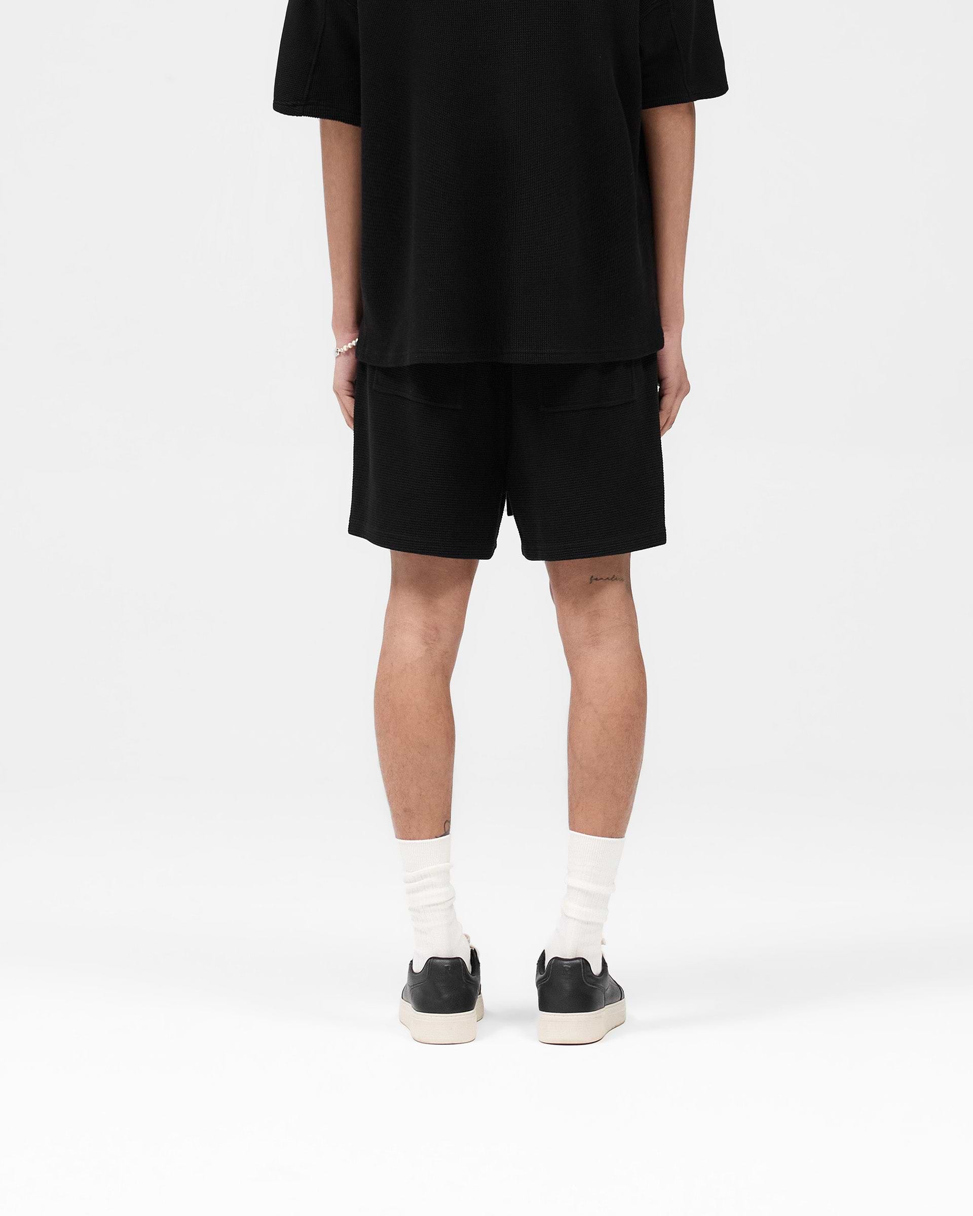 Waffle Shorts - Schwarz