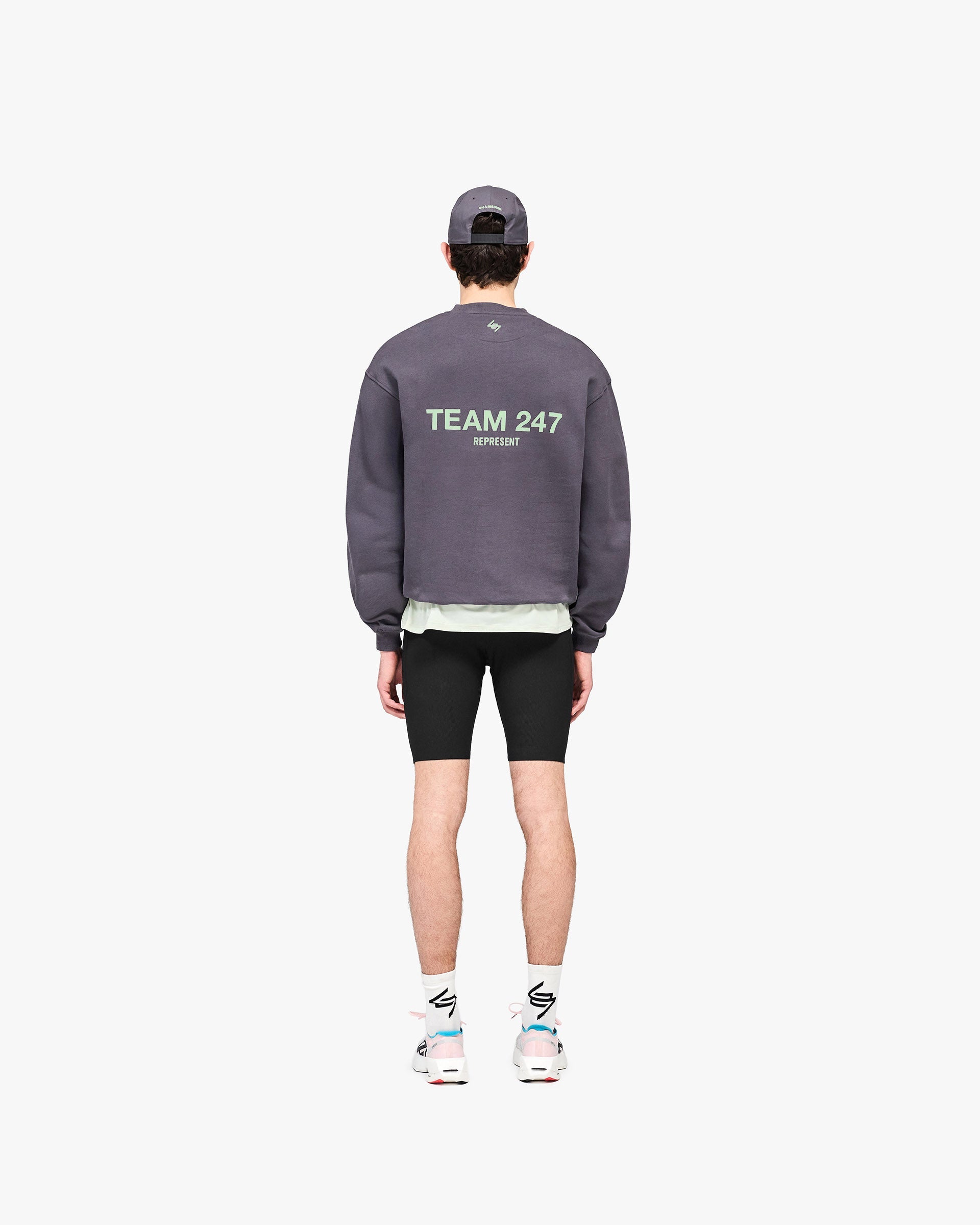 247 Team Oversized Sweater - Graphene