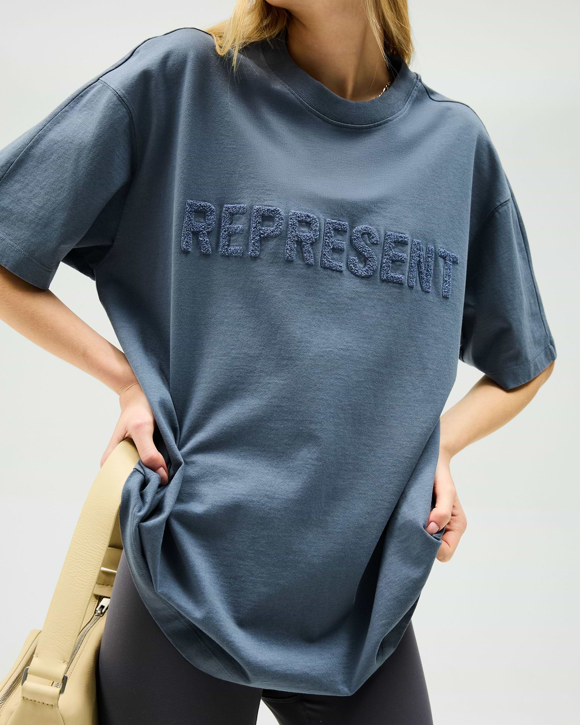 Owners Club Boyfriend T-Shirt - Bleu Acier