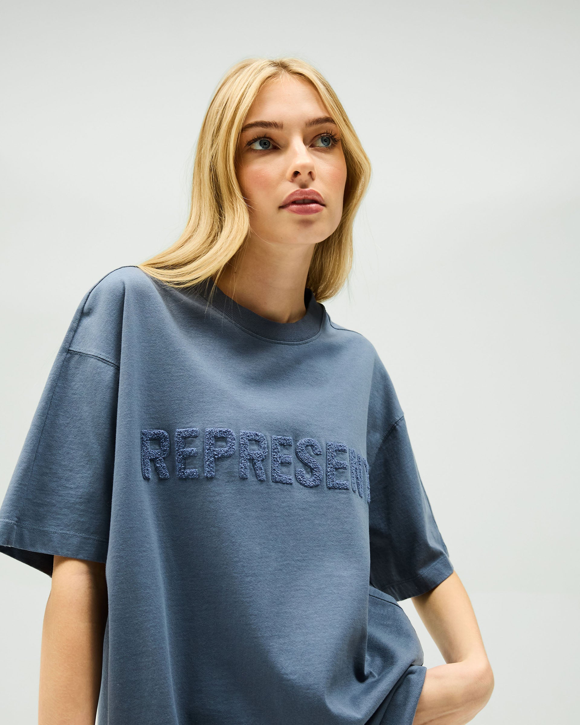 Owners Club Boyfriend T-Shirt - Bleu Acier