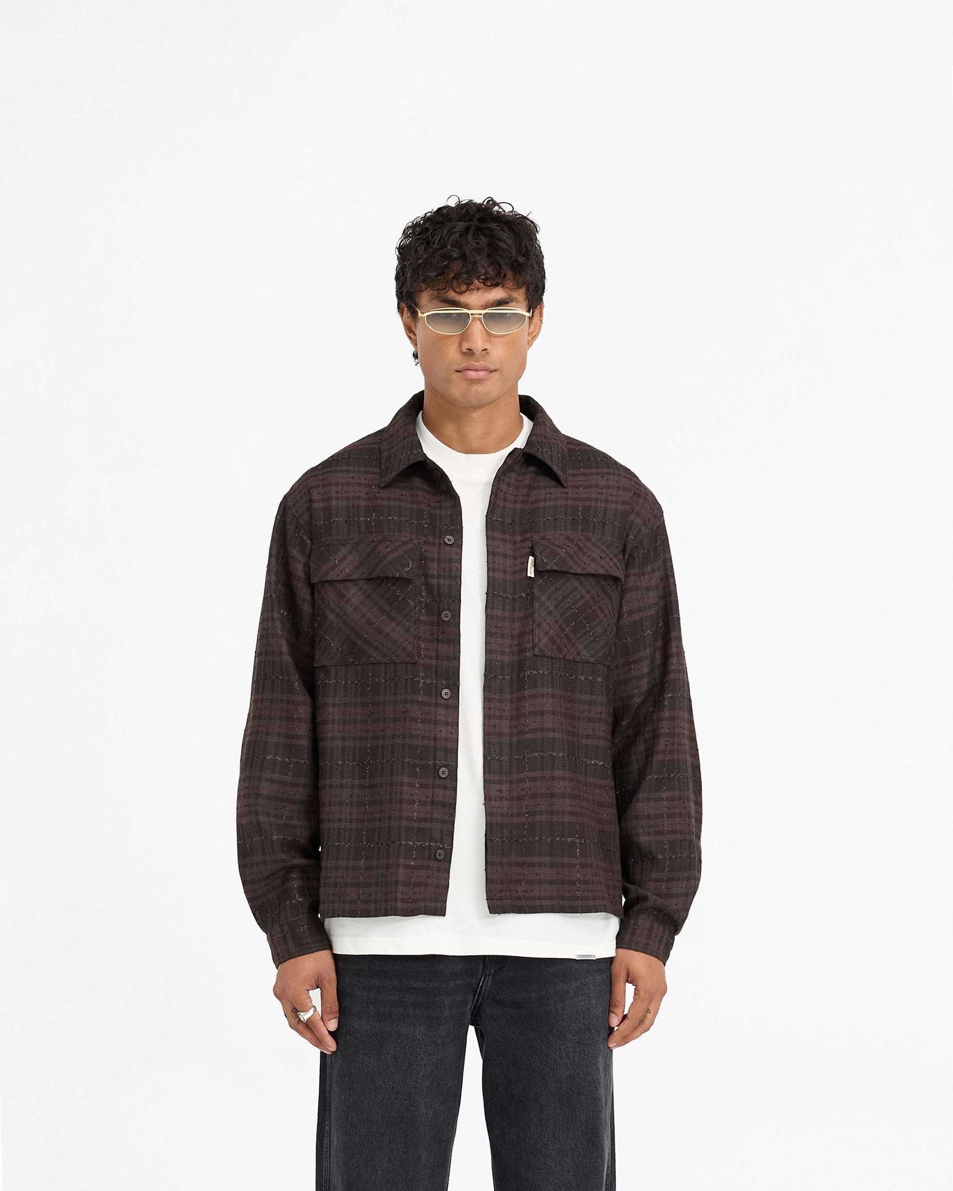 Rep Flannel Shirt - Kaffee