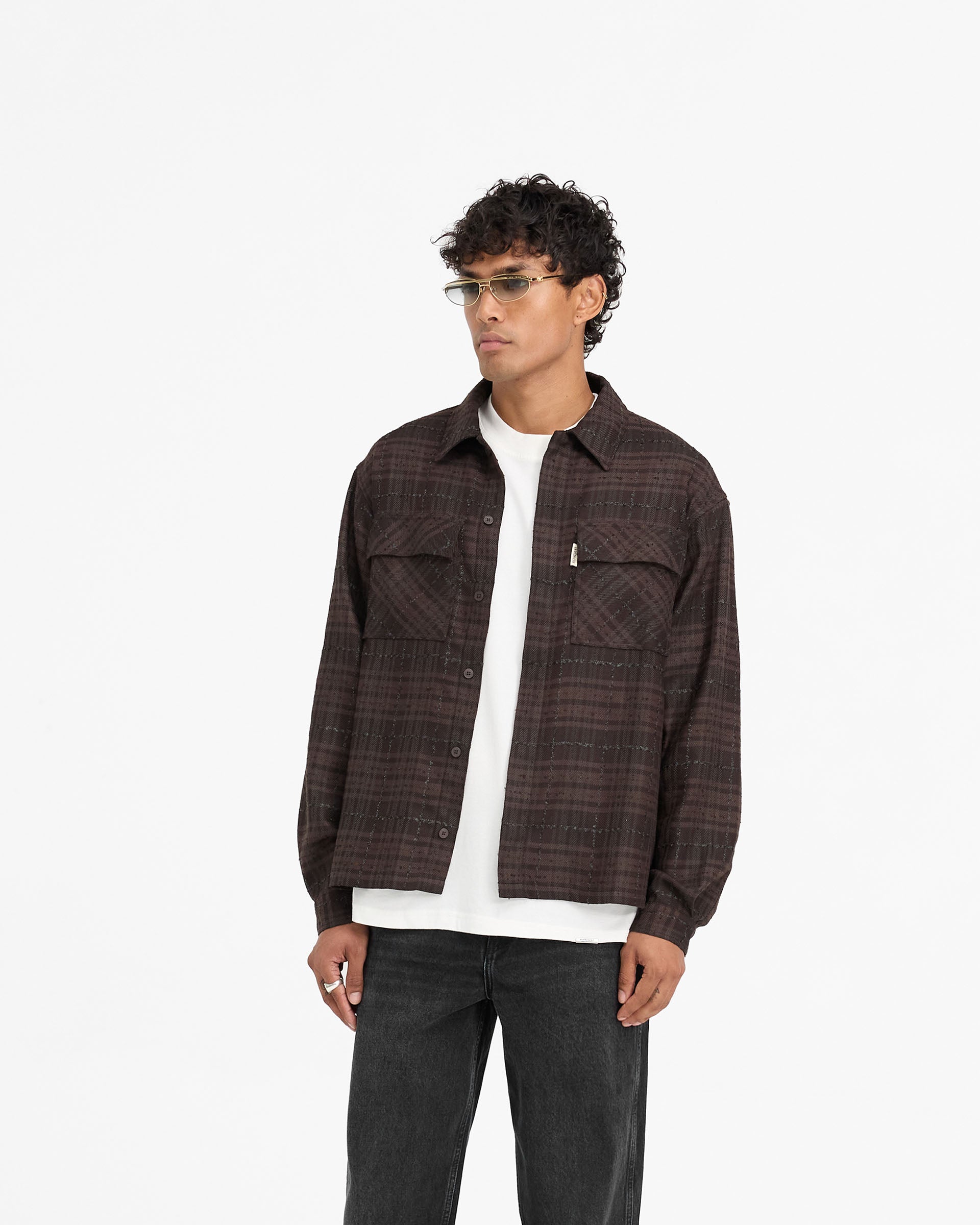 Rep Flannel Shirt - Kaffee