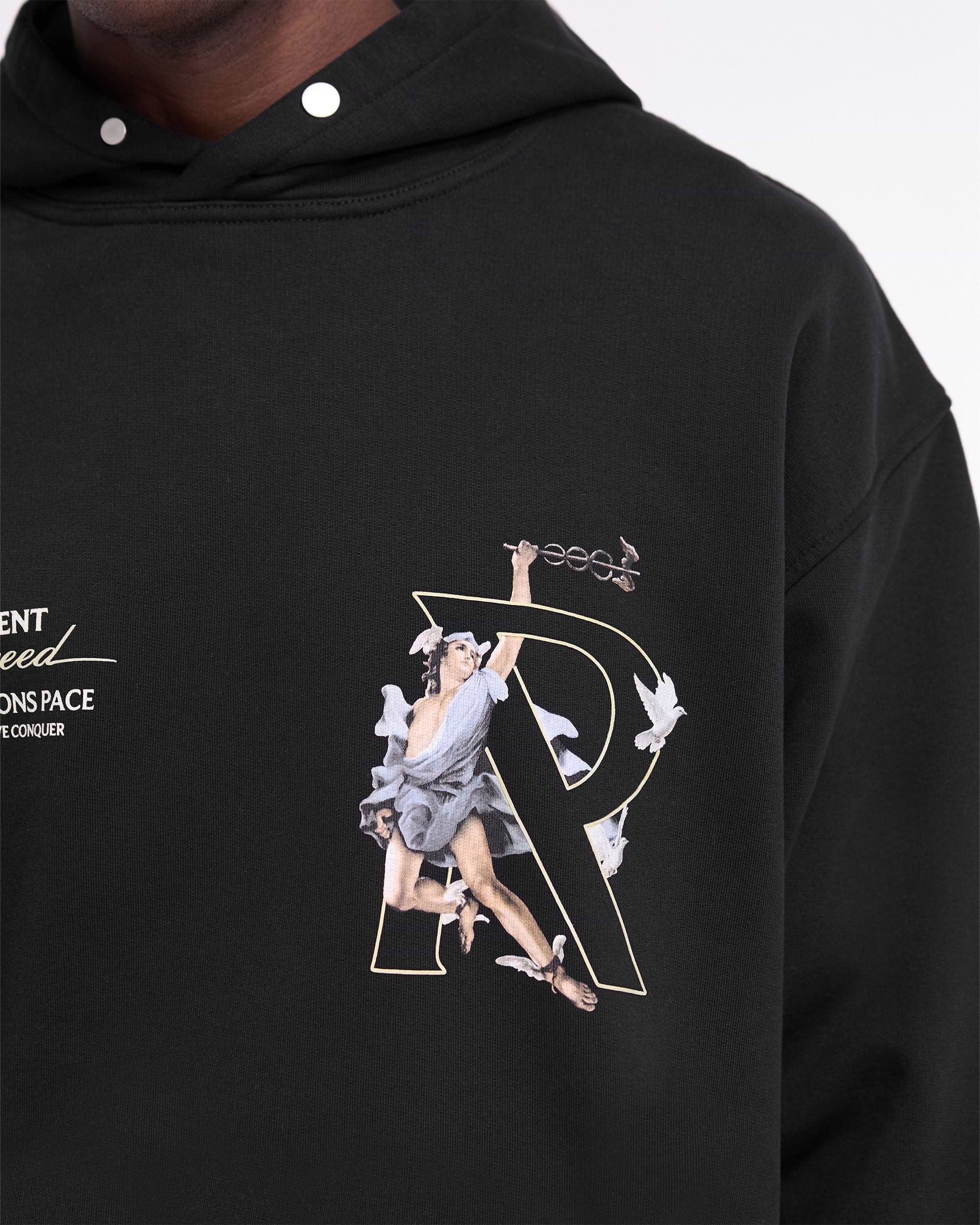 Hermes Hoodie Collection de Luxe pour Homme Noir Jet REPRESENT