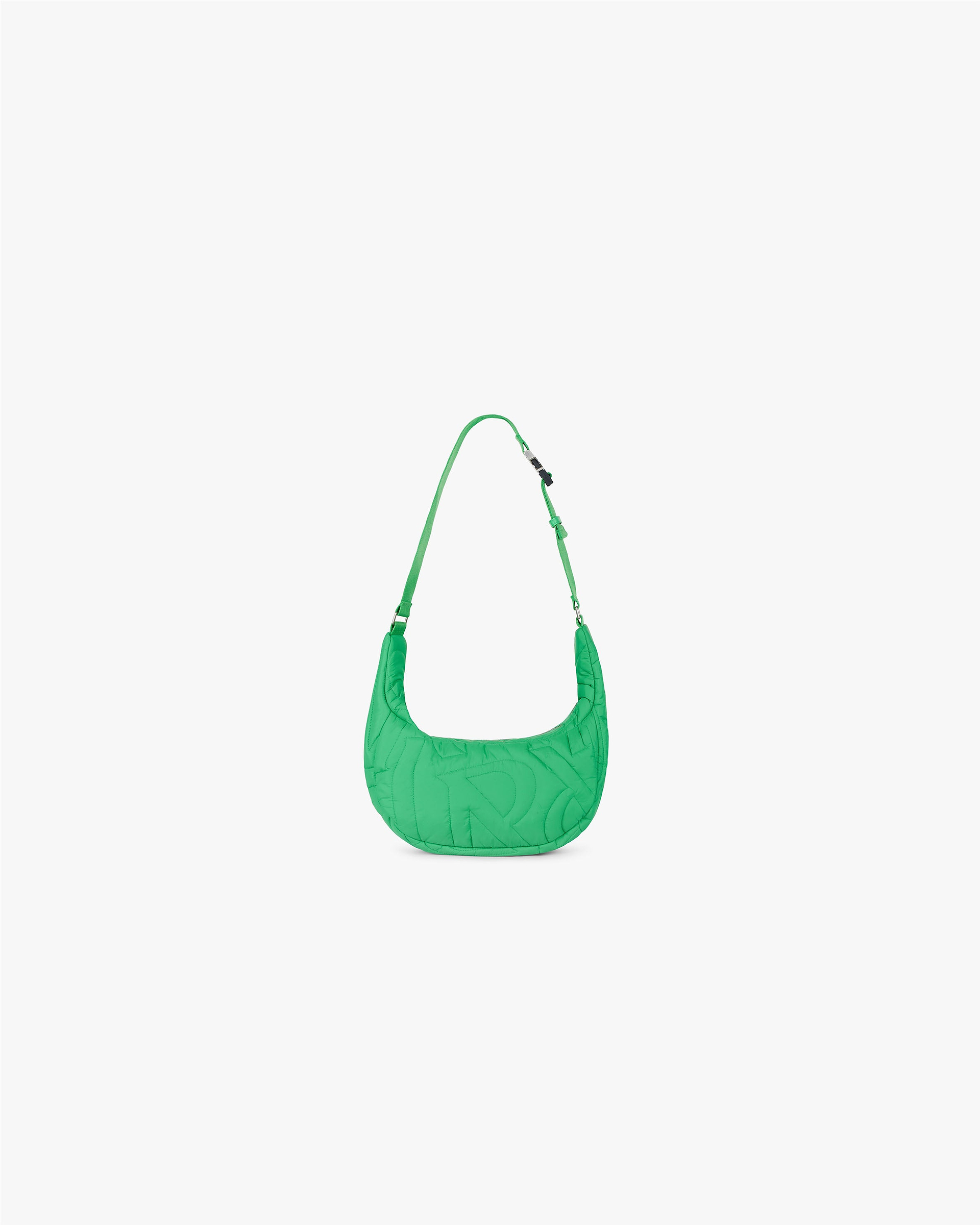 Sac à bandoulière matelassé Initial - Vert île