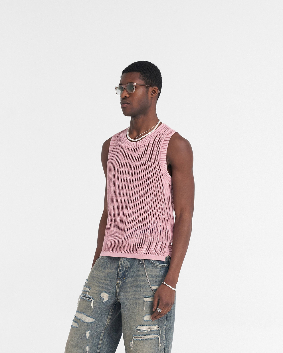 Washed Knit Vest - Sunrise