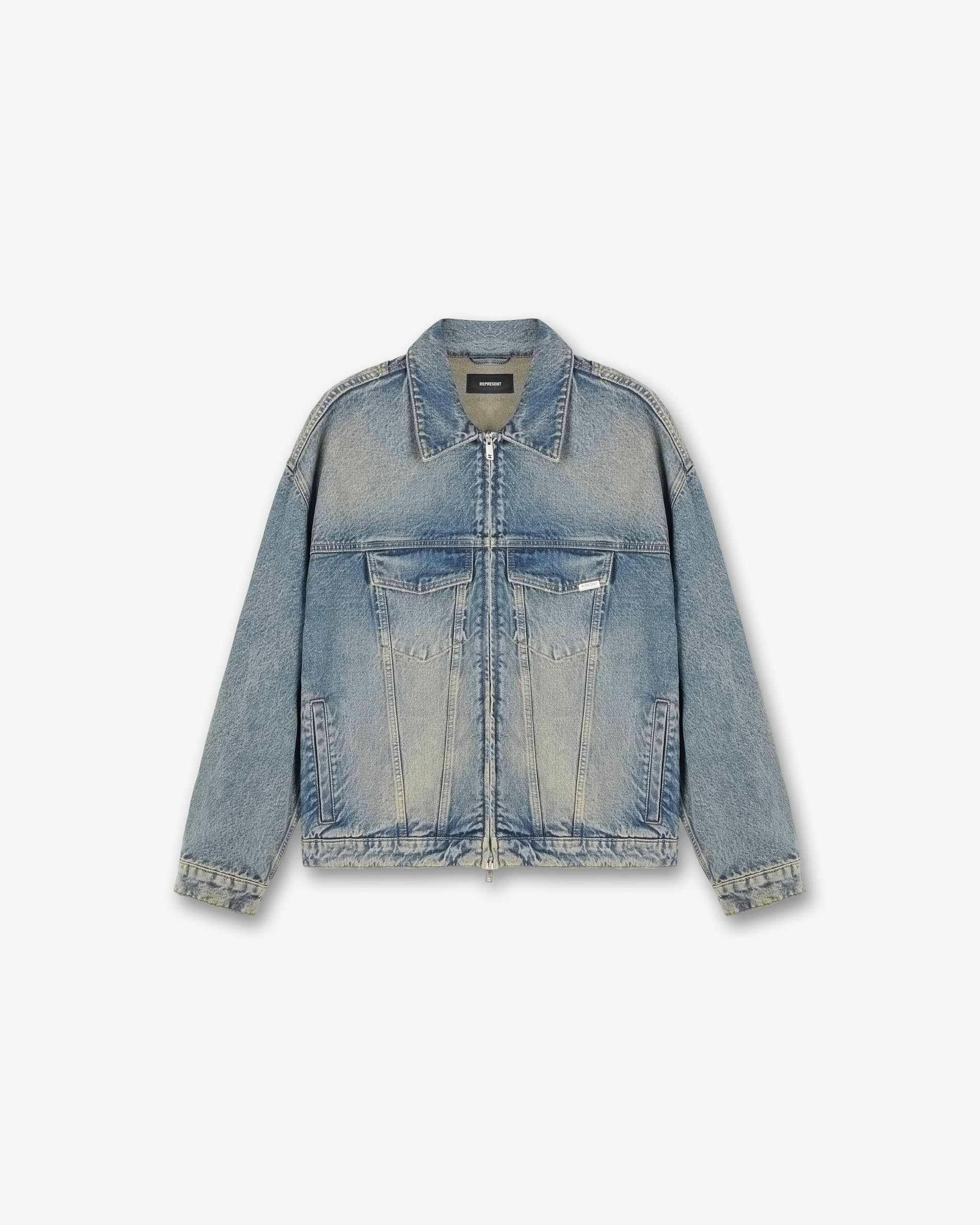 R4 Denim Jacket - Blau Creme