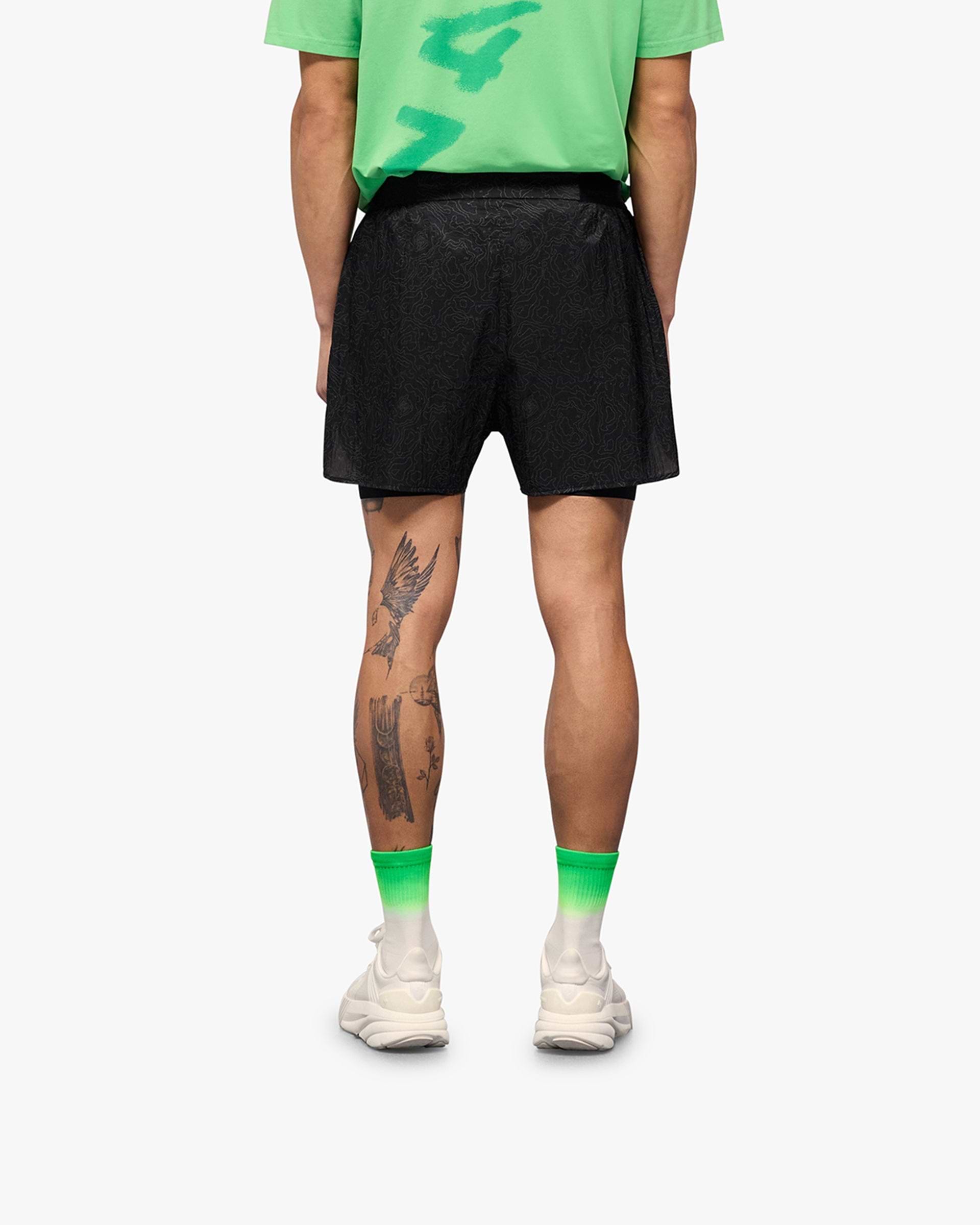 247 Contour 2-In-1 Run Shorts - Schwarz