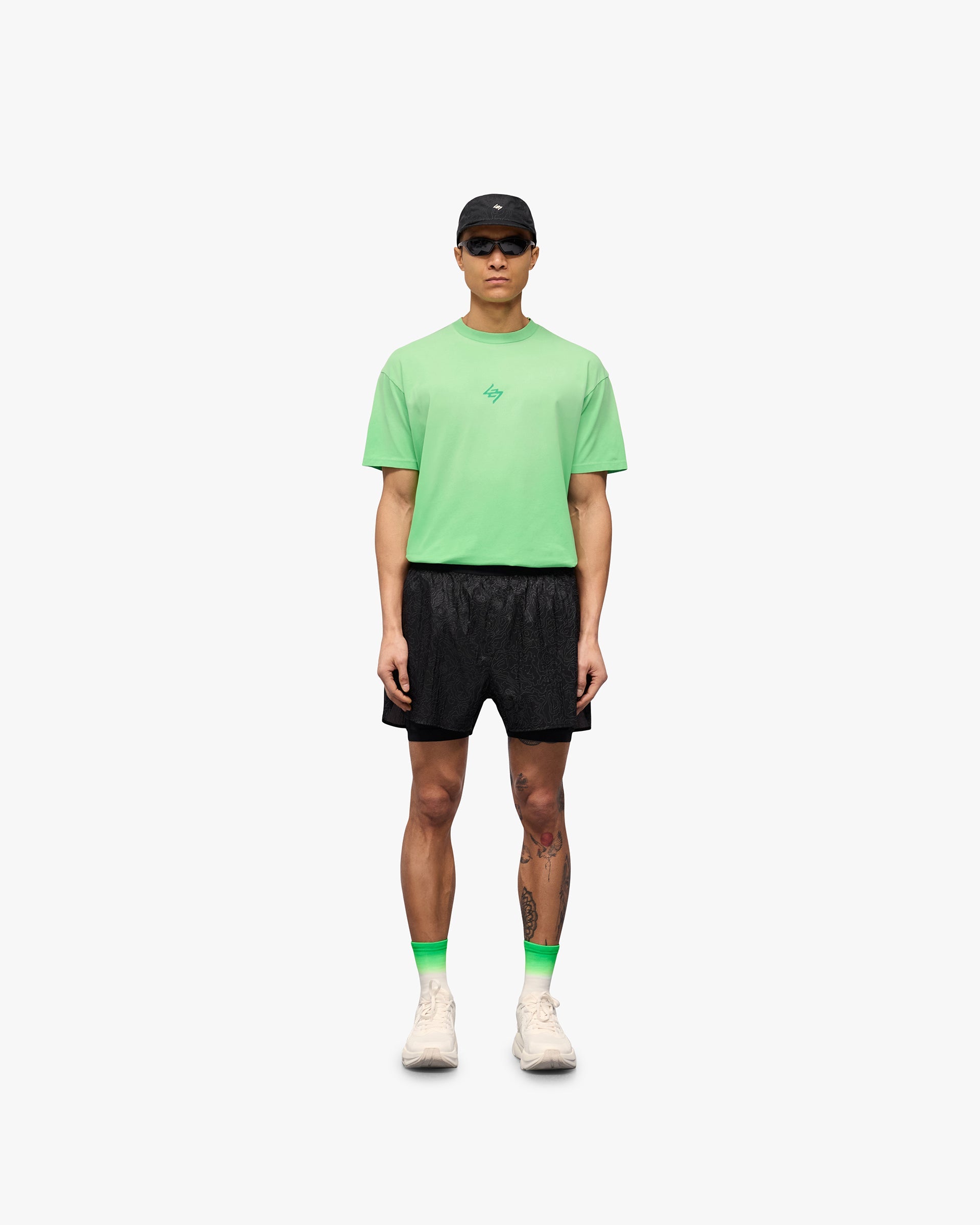 247 Contour 2-In-1 Run Shorts - Schwarz