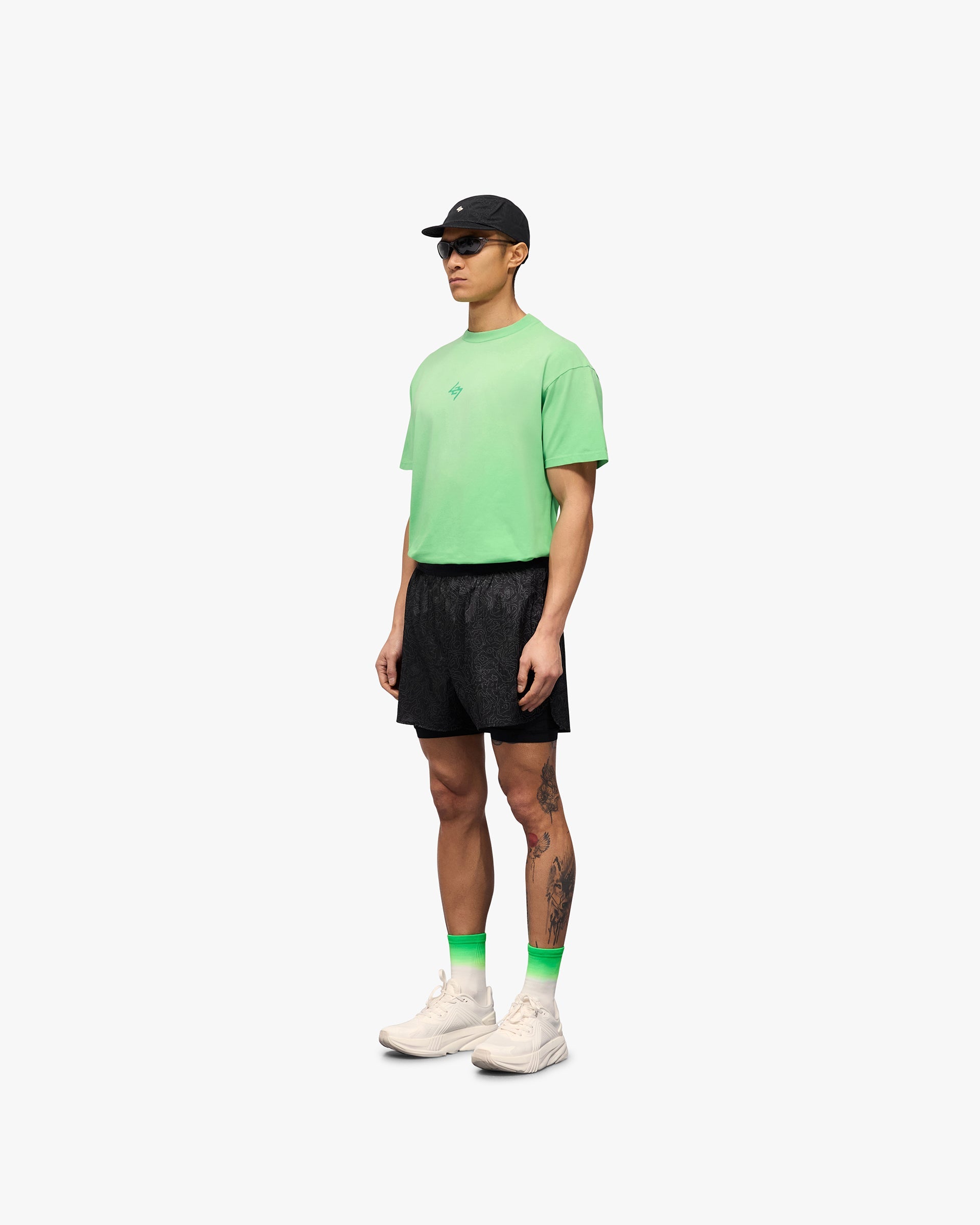 247 Contour 2-In-1 Run Shorts - Schwarz