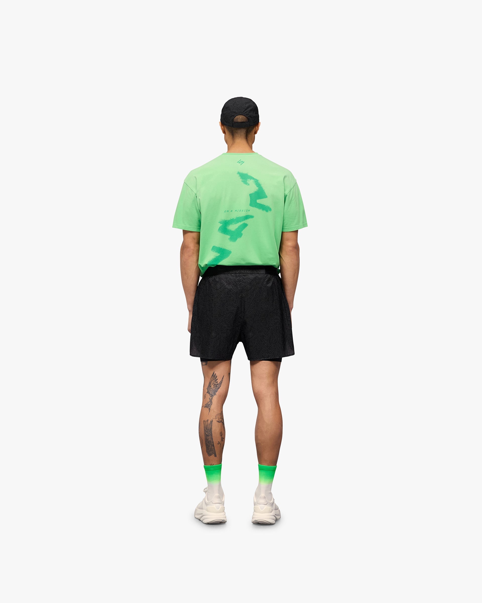 247 Contour 2-In-1 Run Shorts - Schwarz