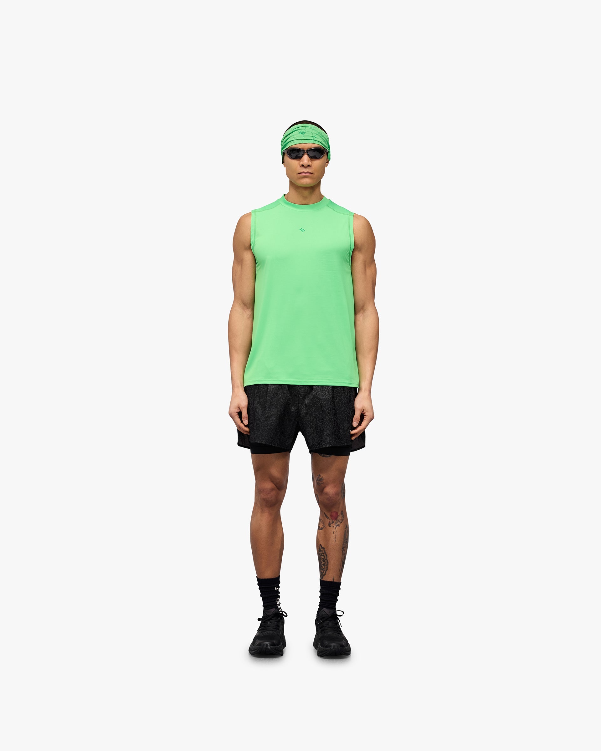 247 Contour Run Tank - Geschwindigkeitsgrün