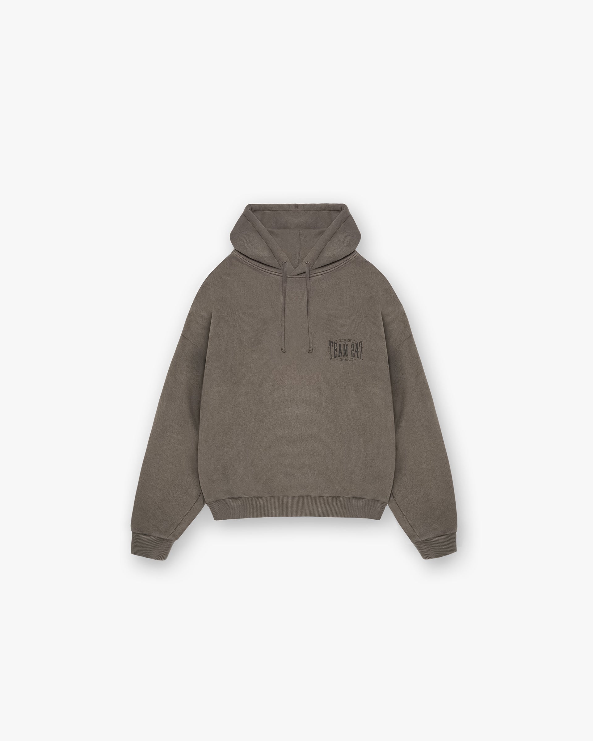 Sweat à capuche boxy 247 X Everlast Training Camp - Marron délavé