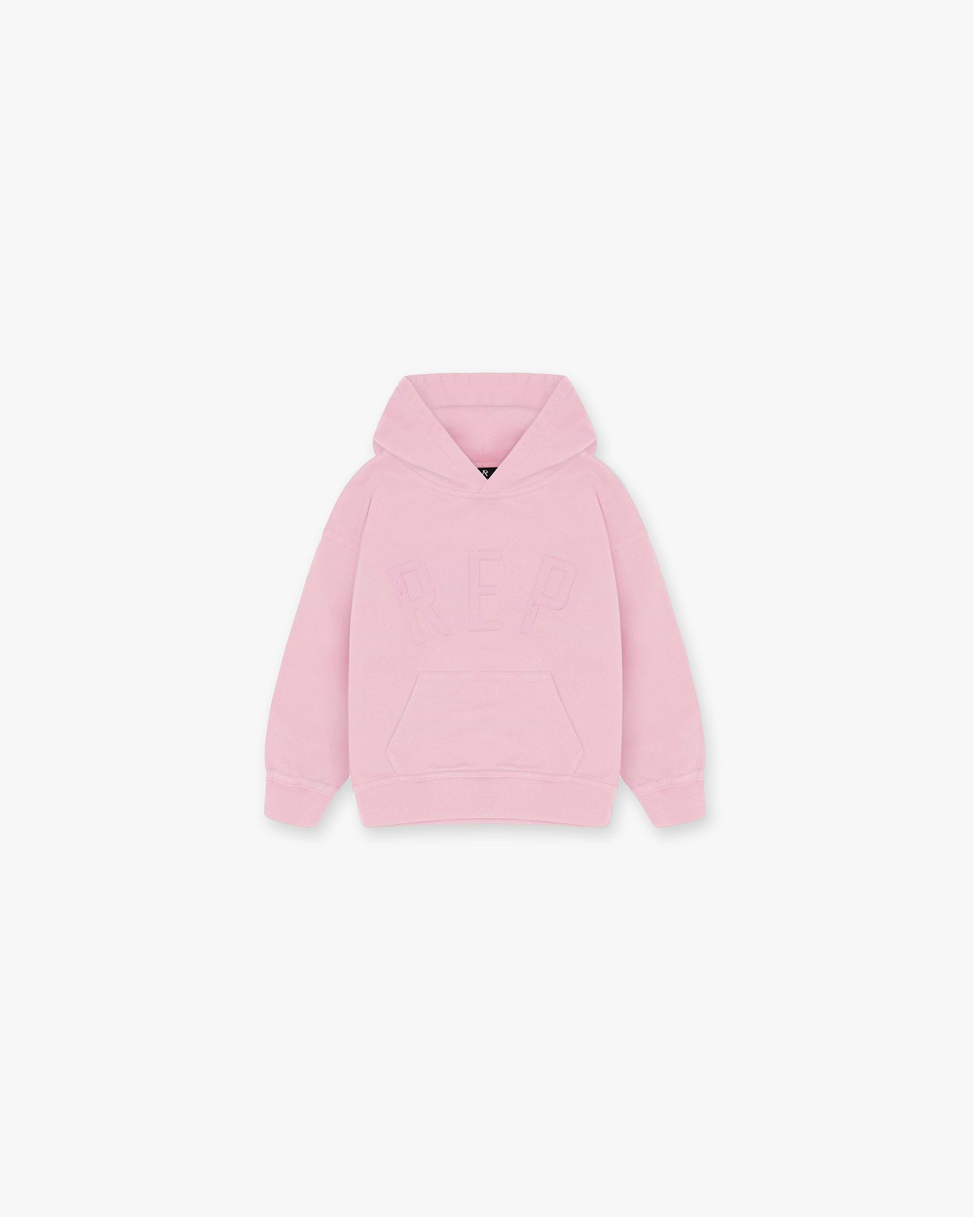 Mini Rep Applique Hoodie - Rose Bonbon