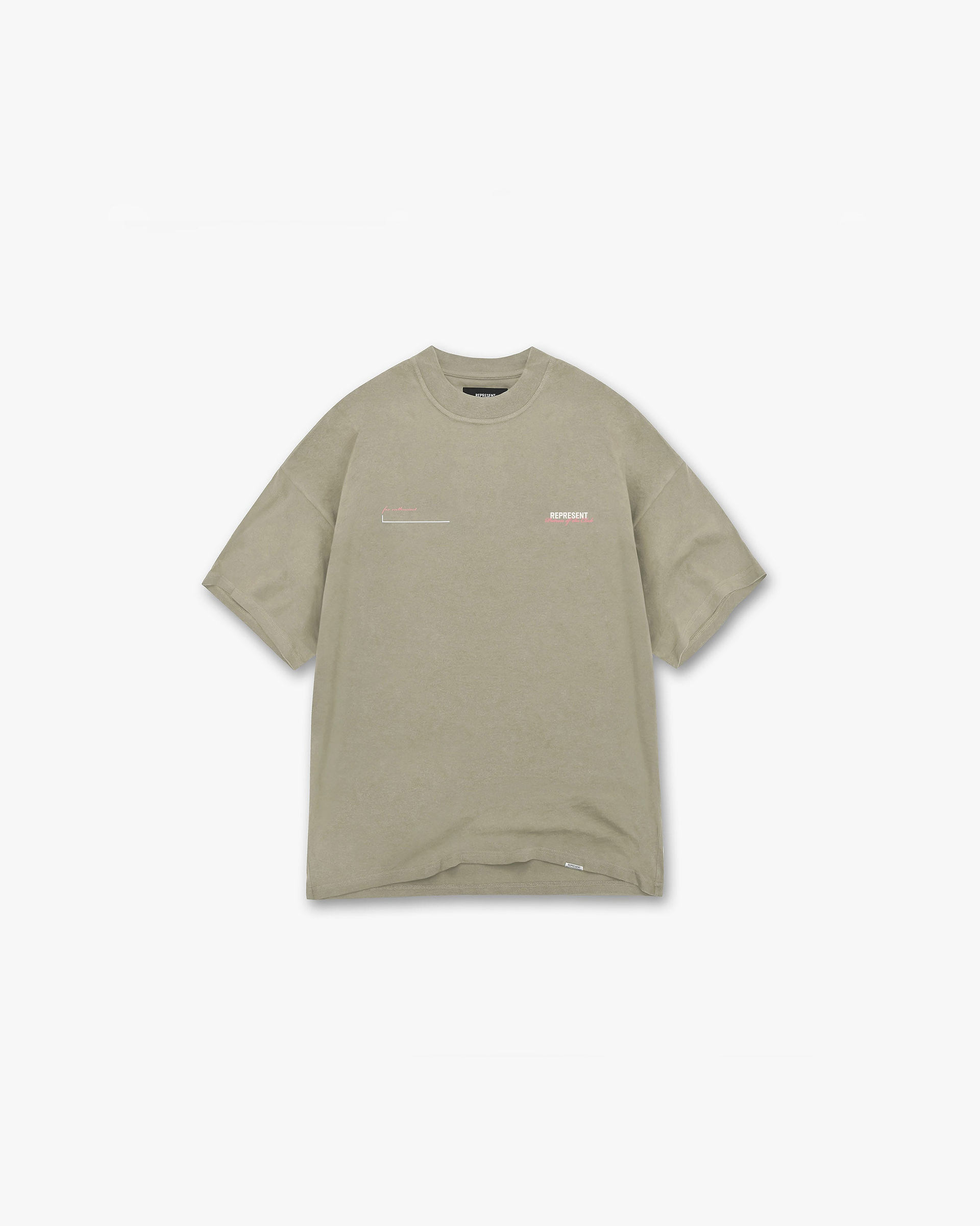 Patron Of The Club T-Shirt - Khaki Pink