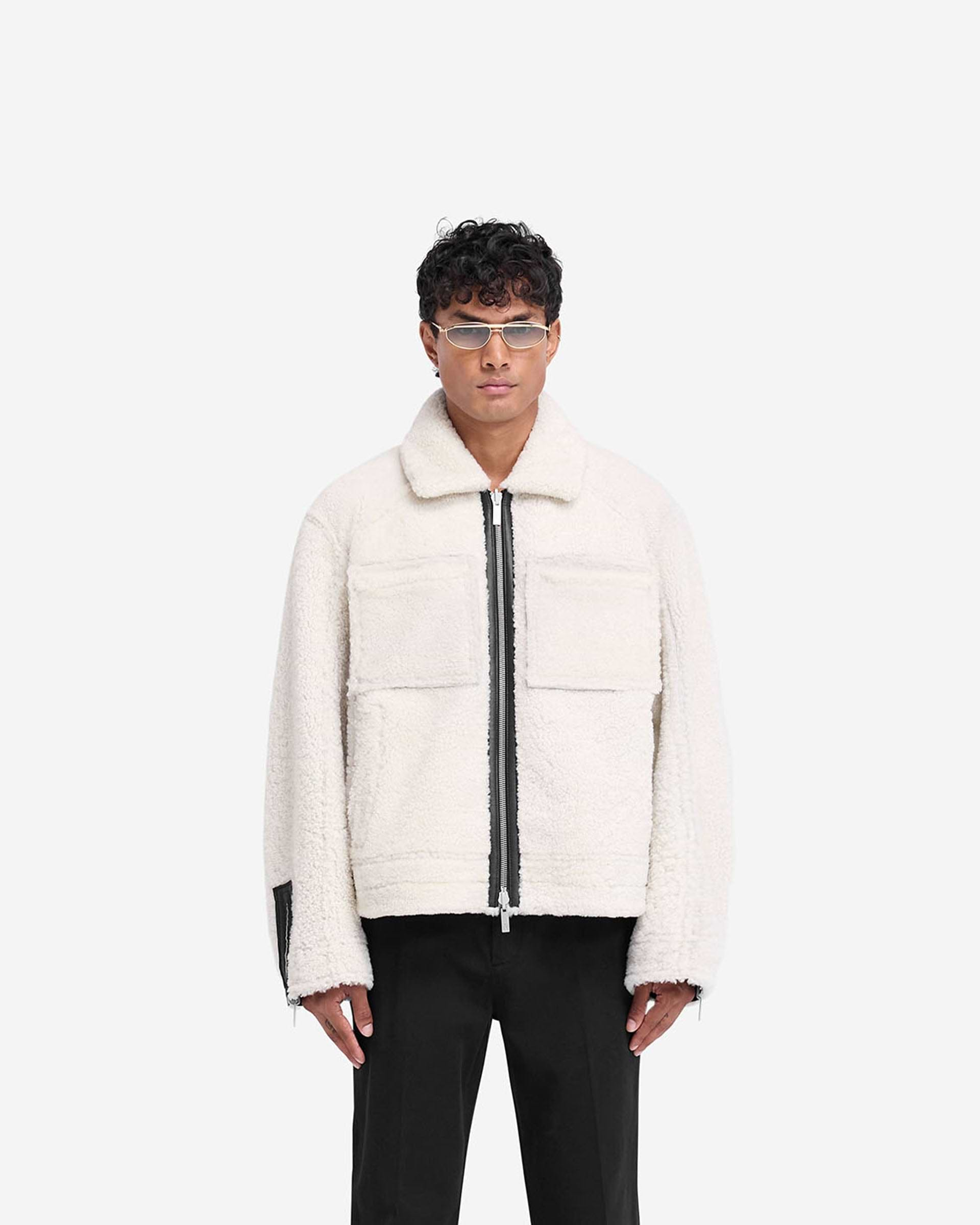 Reversible Shearling Jacket - Noir