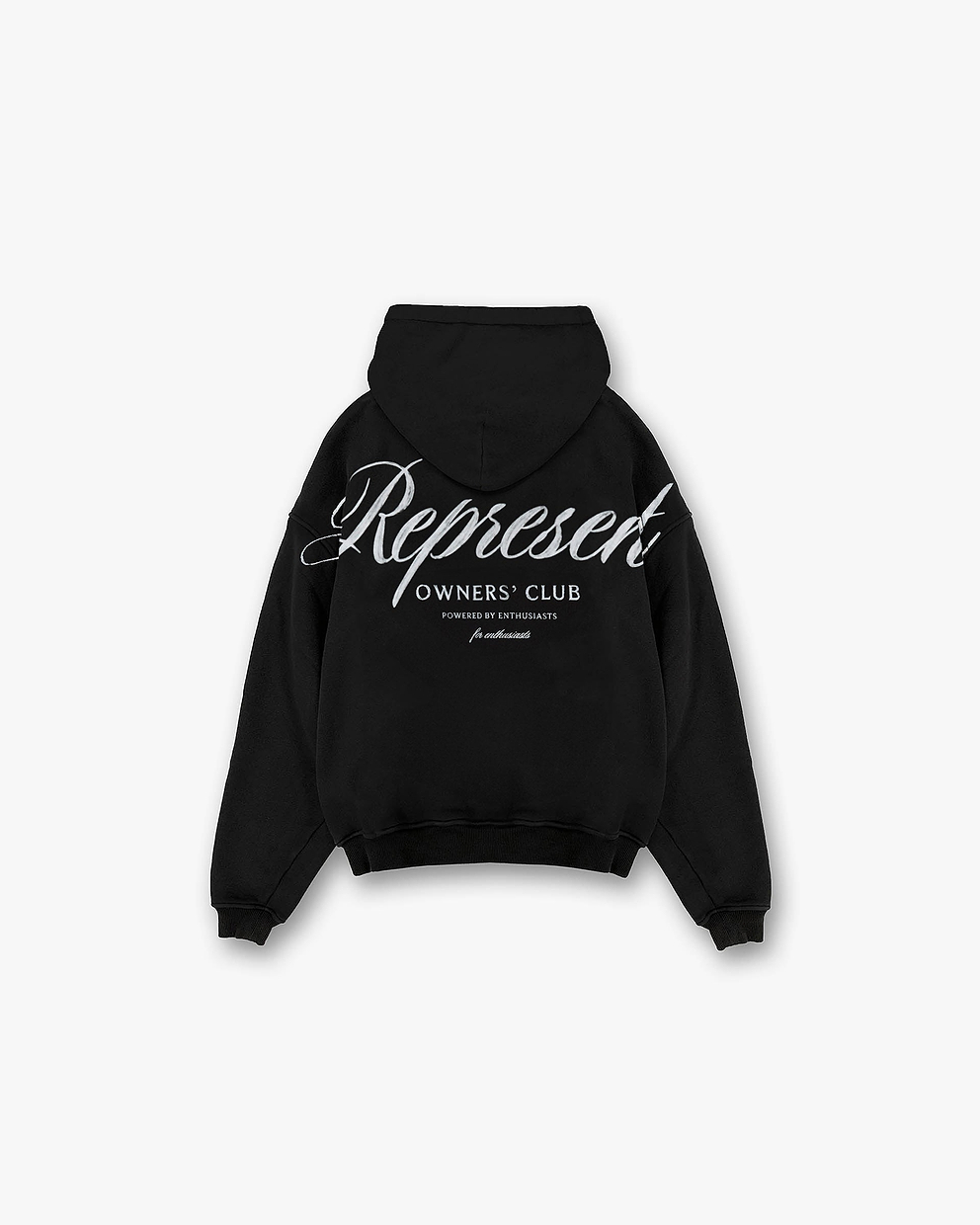 Represent Owners Club Script Hoodie - SCHWARZ