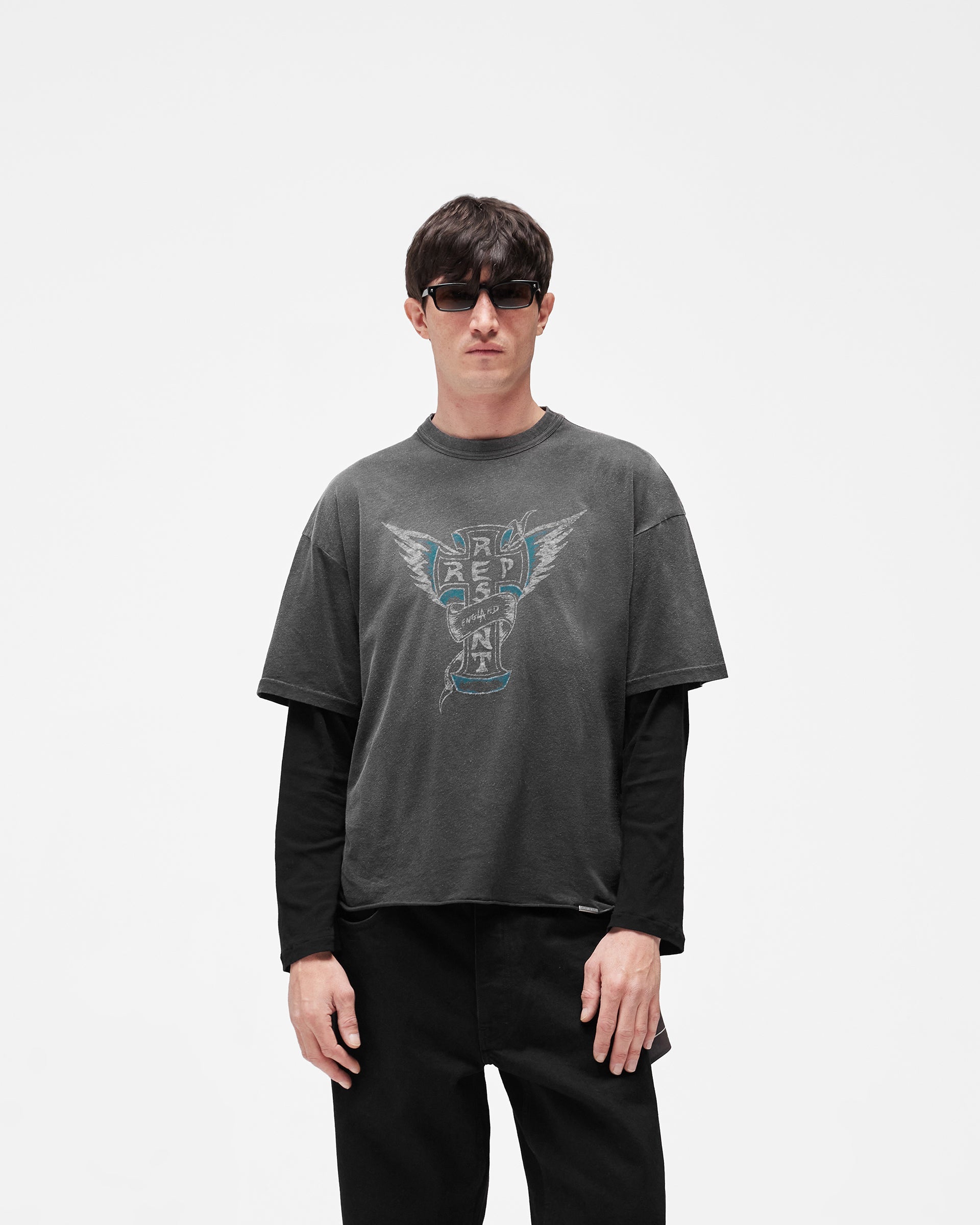 Westside T-Shirt Stained Black | Summer Capsule T-Shirts | REPRESENT