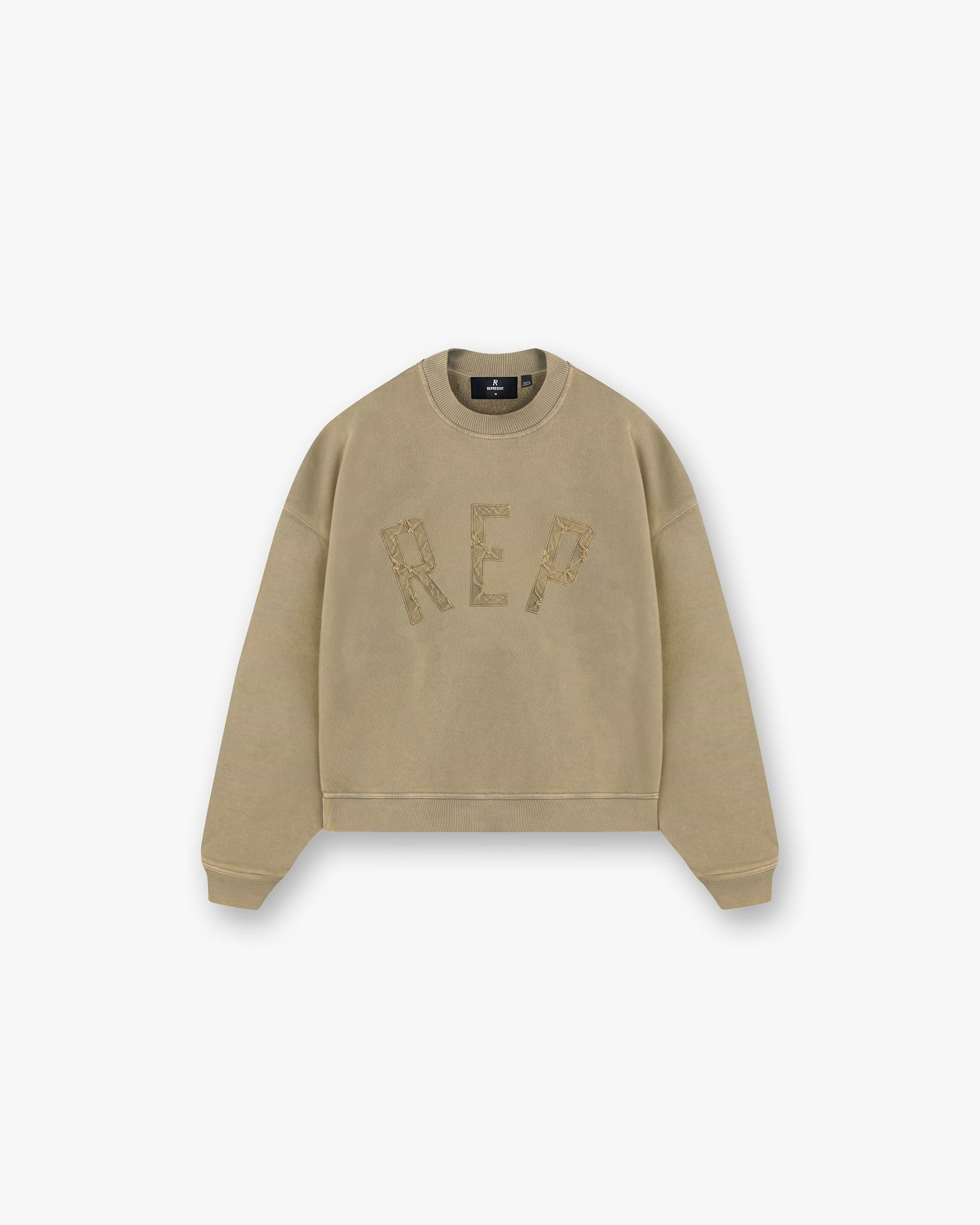 Rep Applique Sweater - Fauve