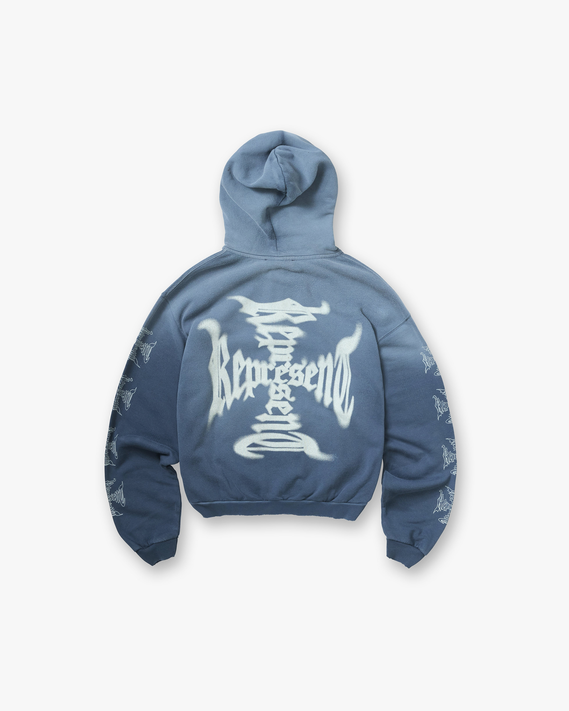MH Shrunken Zip Hoodie - Vintage Navy