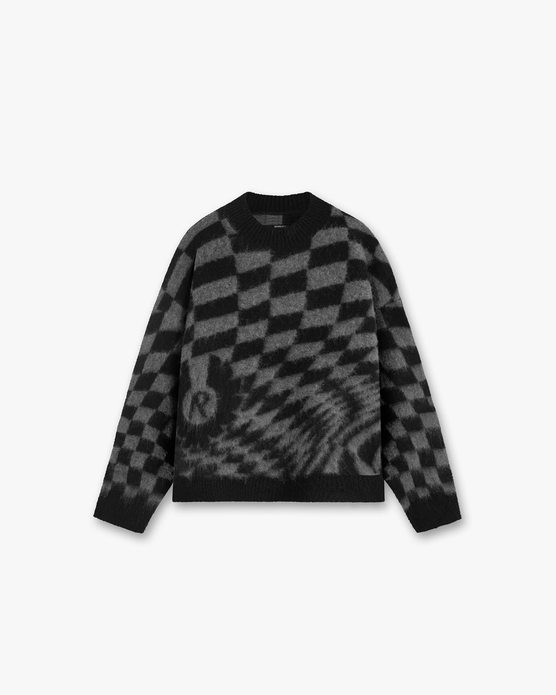 Represent X Belstaff Checkerboard Knit Sweater - Schatten