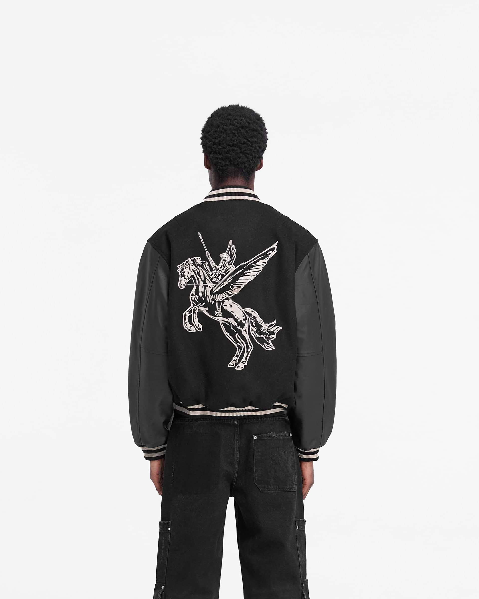 Mascot Wool Varsity Jacket - Tiefschwarz