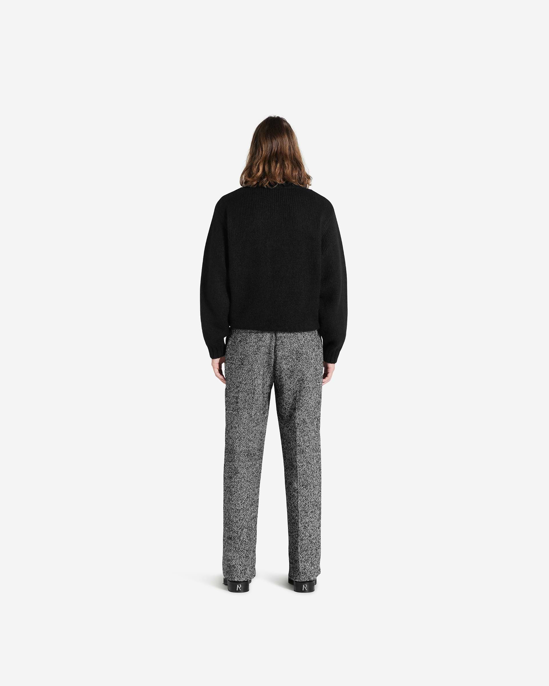 Wide Tailored Pant - Schwarz Weiss