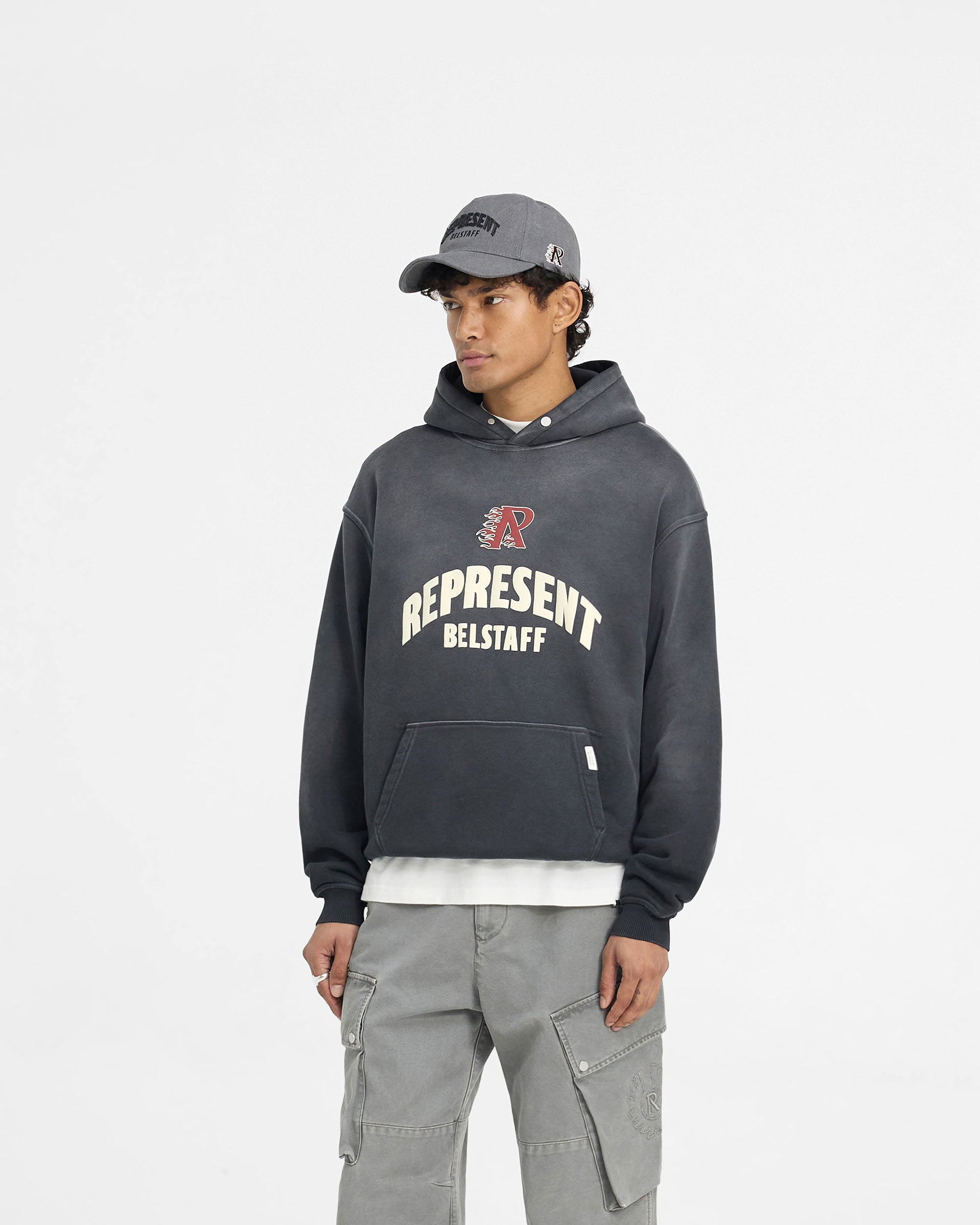 Represent X Belstaff Flame Phoenix Hoodie - Schatten