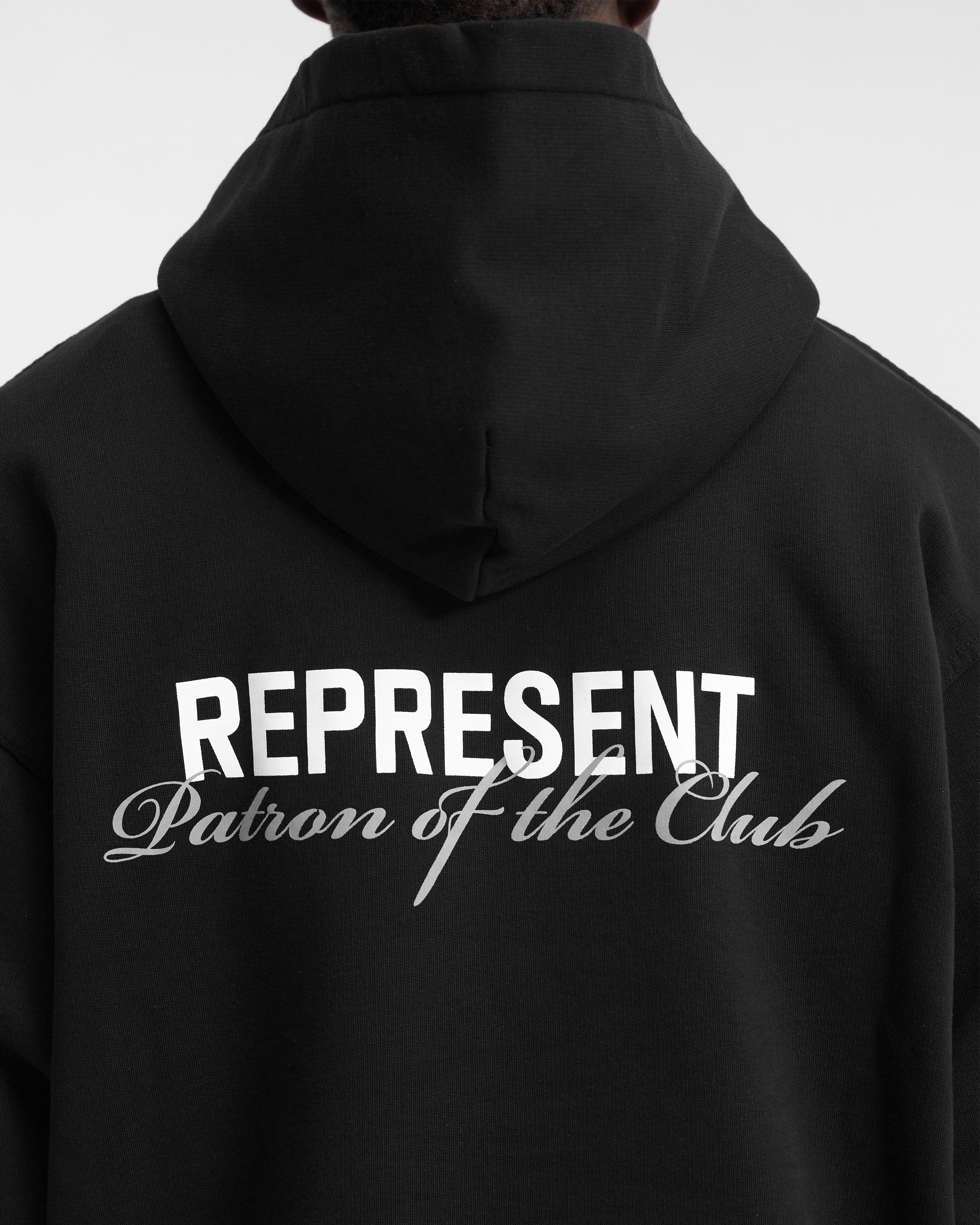Patron Of The Club Hoodie | Black | REPRESENT