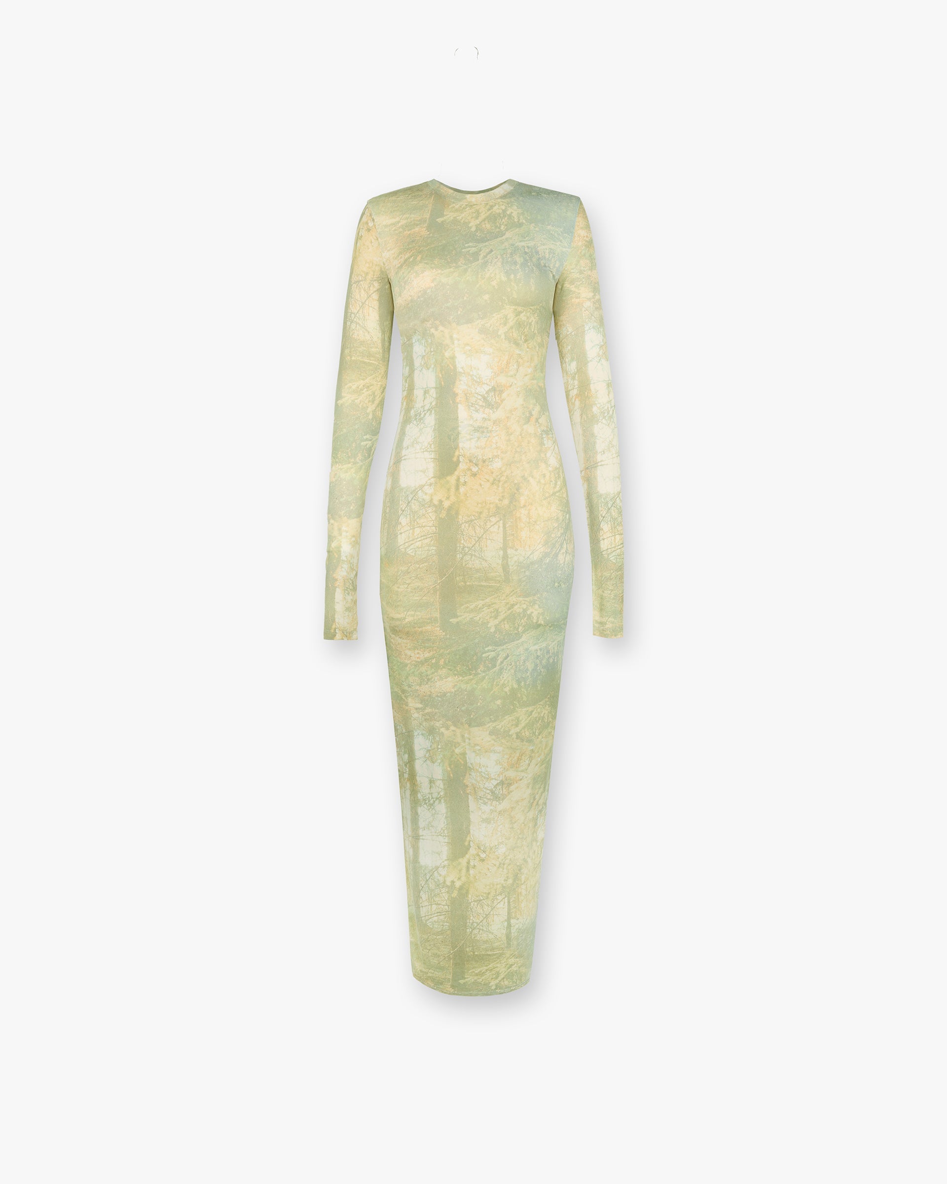 Shadow Midi Dress - Forest Print