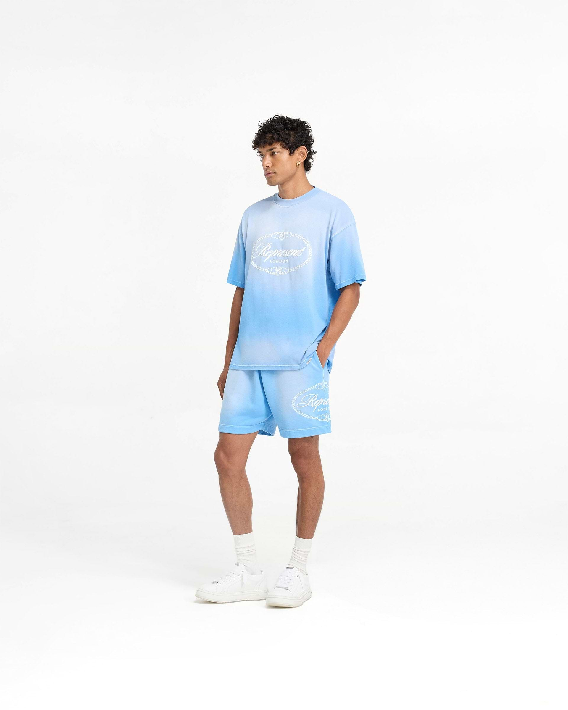 Represent X Harrods Crest T-Shirt - Bleu Nuage