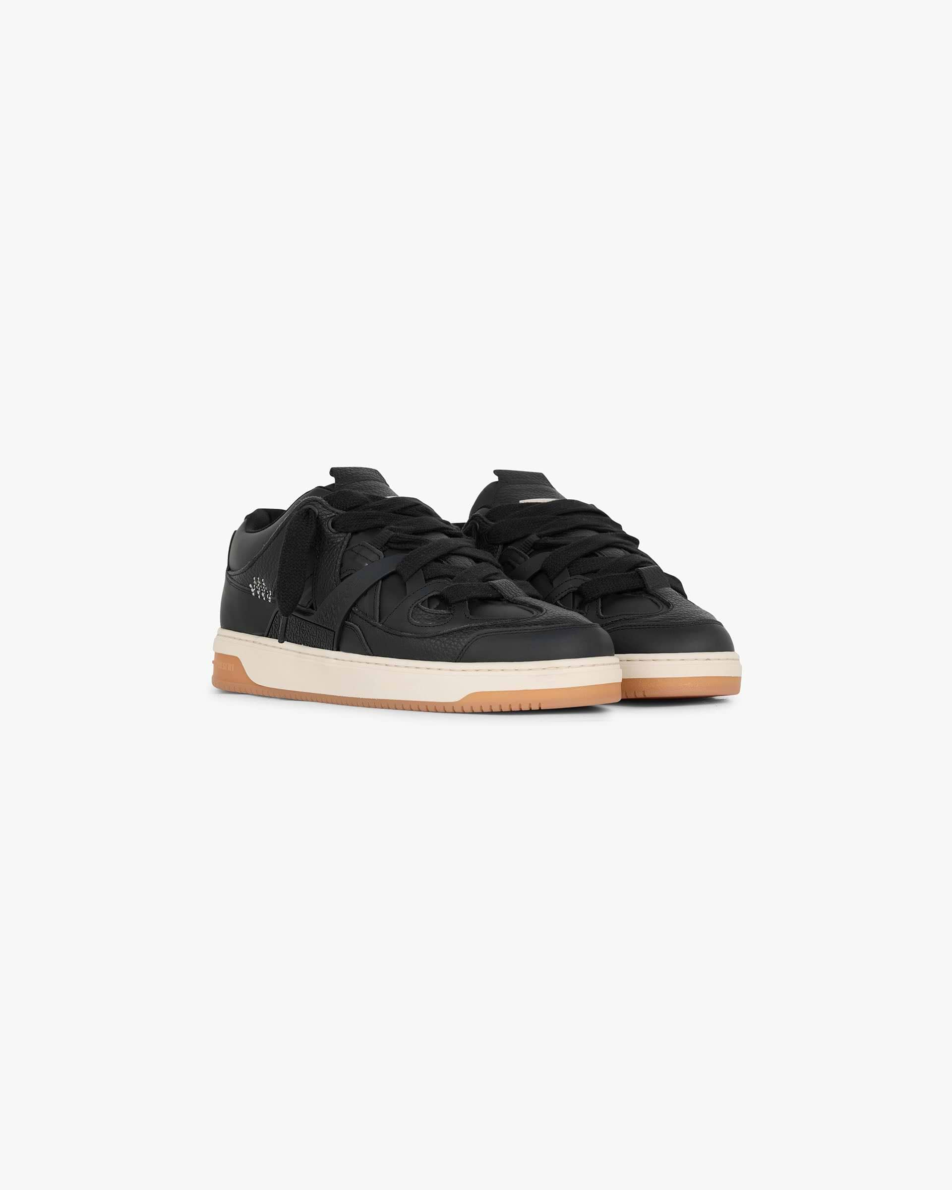 Black gum sole sneakers best sale