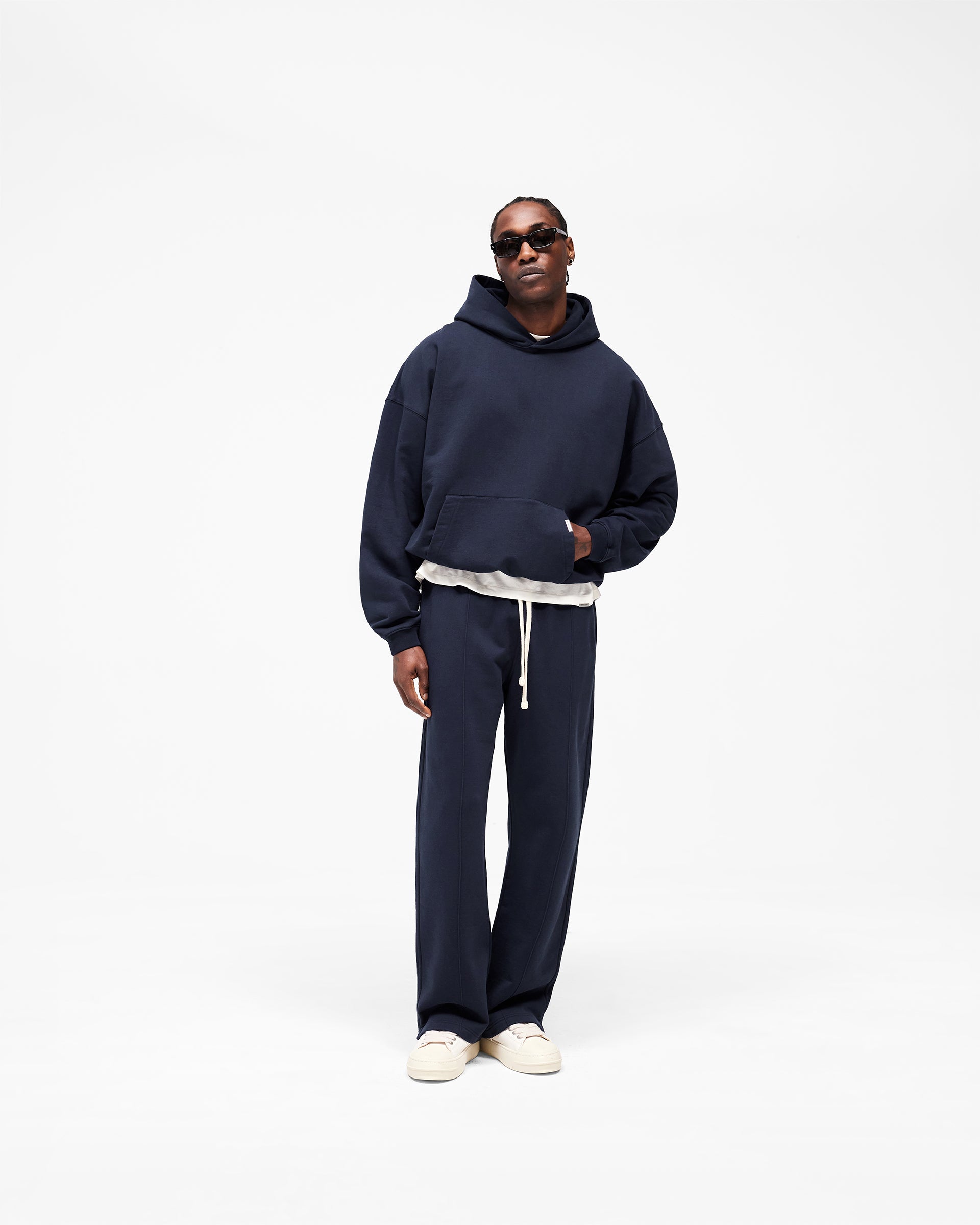 Initial Oversized Hoodie - Midnight Navy