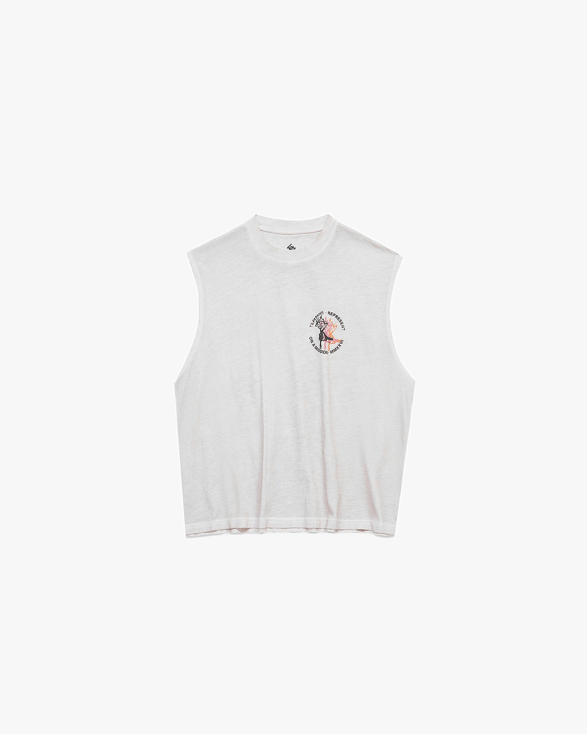 247 Torch Boxy Tank - Bleach Wash
