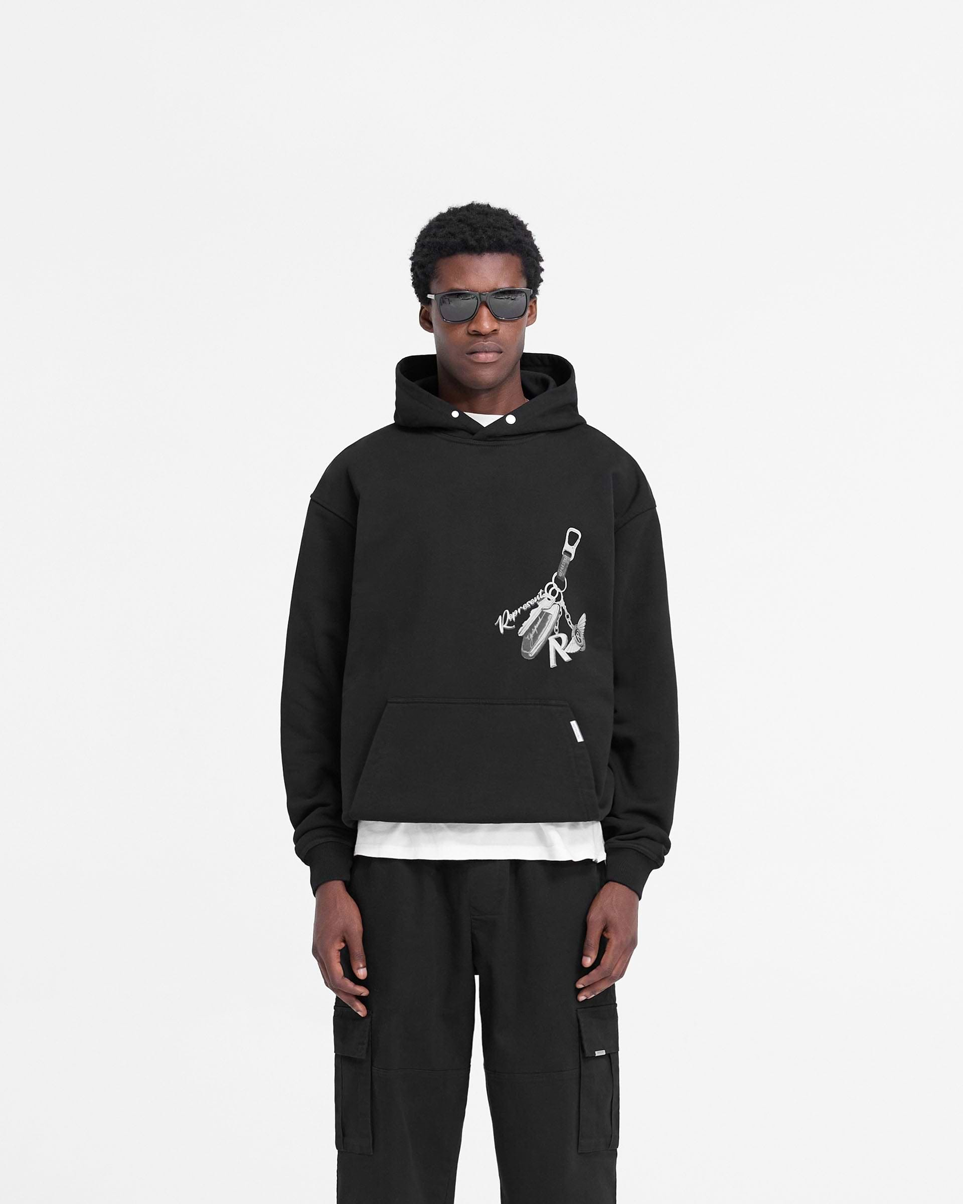 Keys To The Club Hoodie - Noir Jet